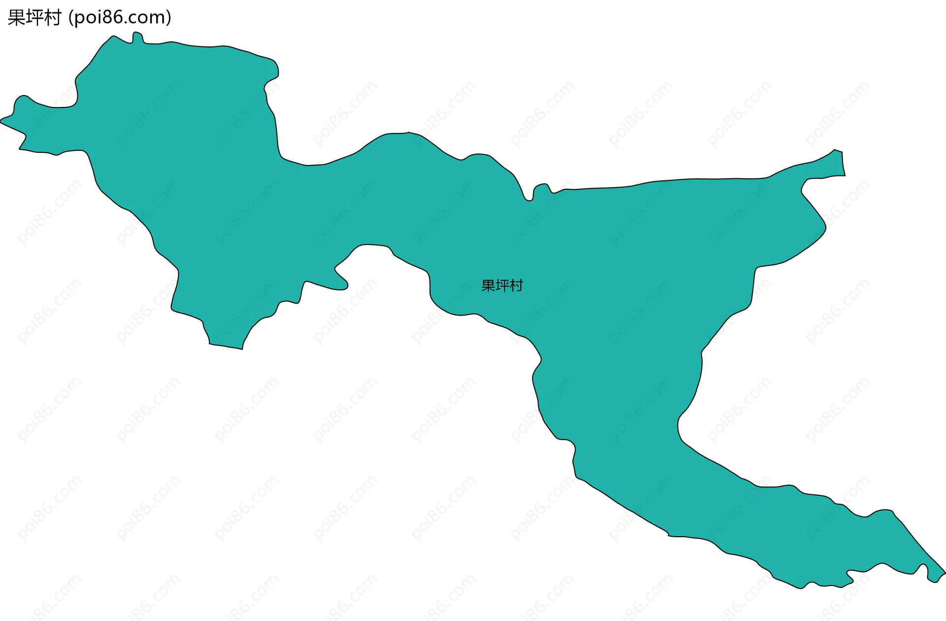 果坪村边界地图