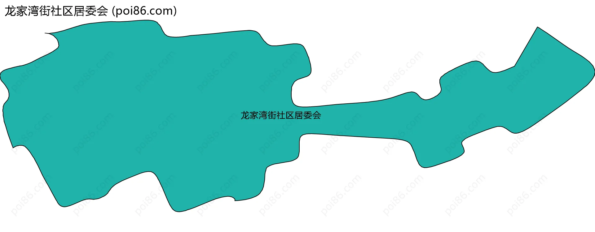 龙家湾街社区居委会边界地图