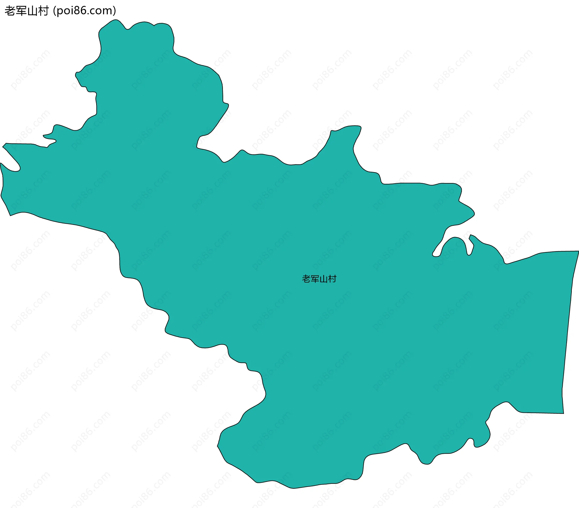 老军山村边界地图