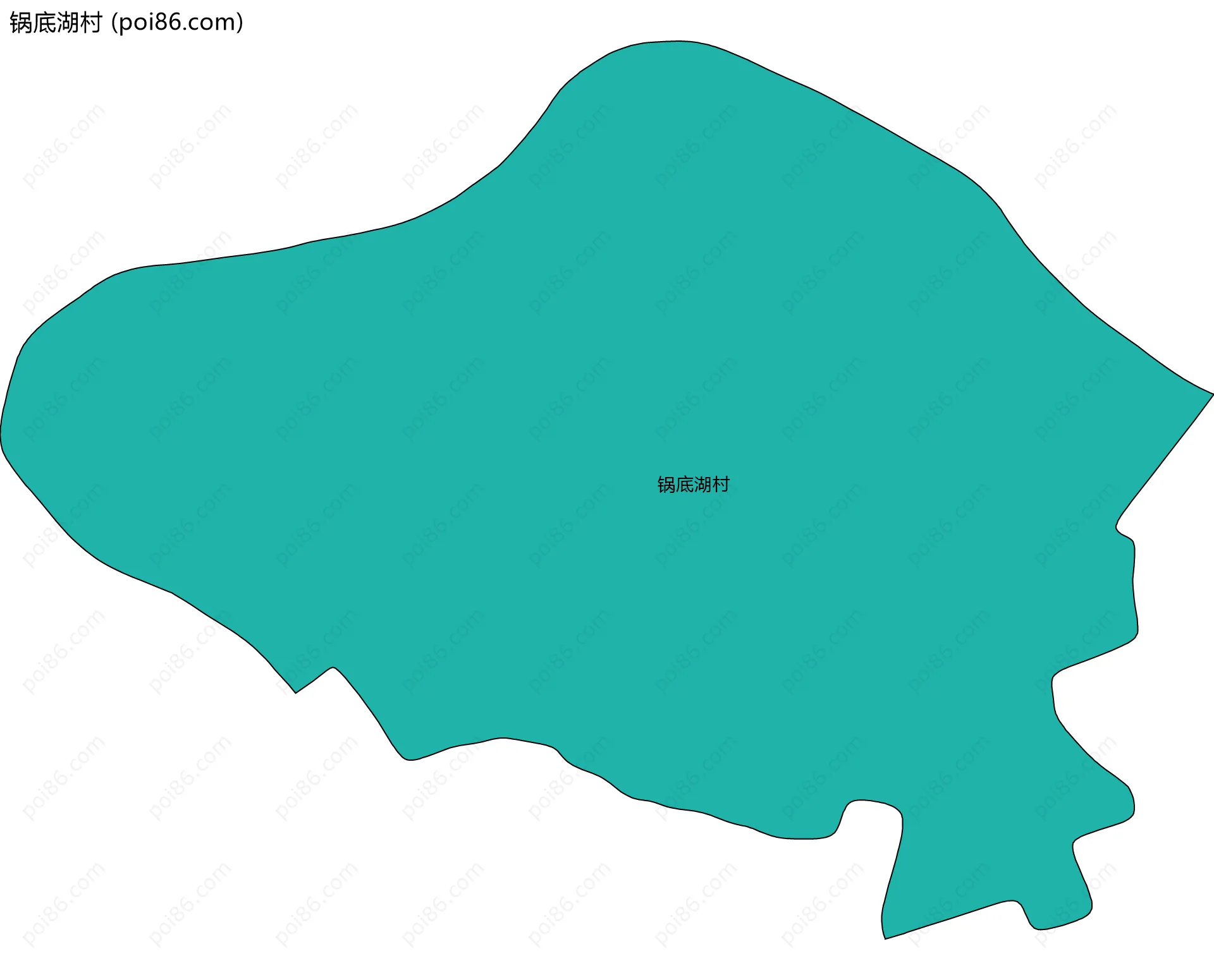 锅底湖村边界地图