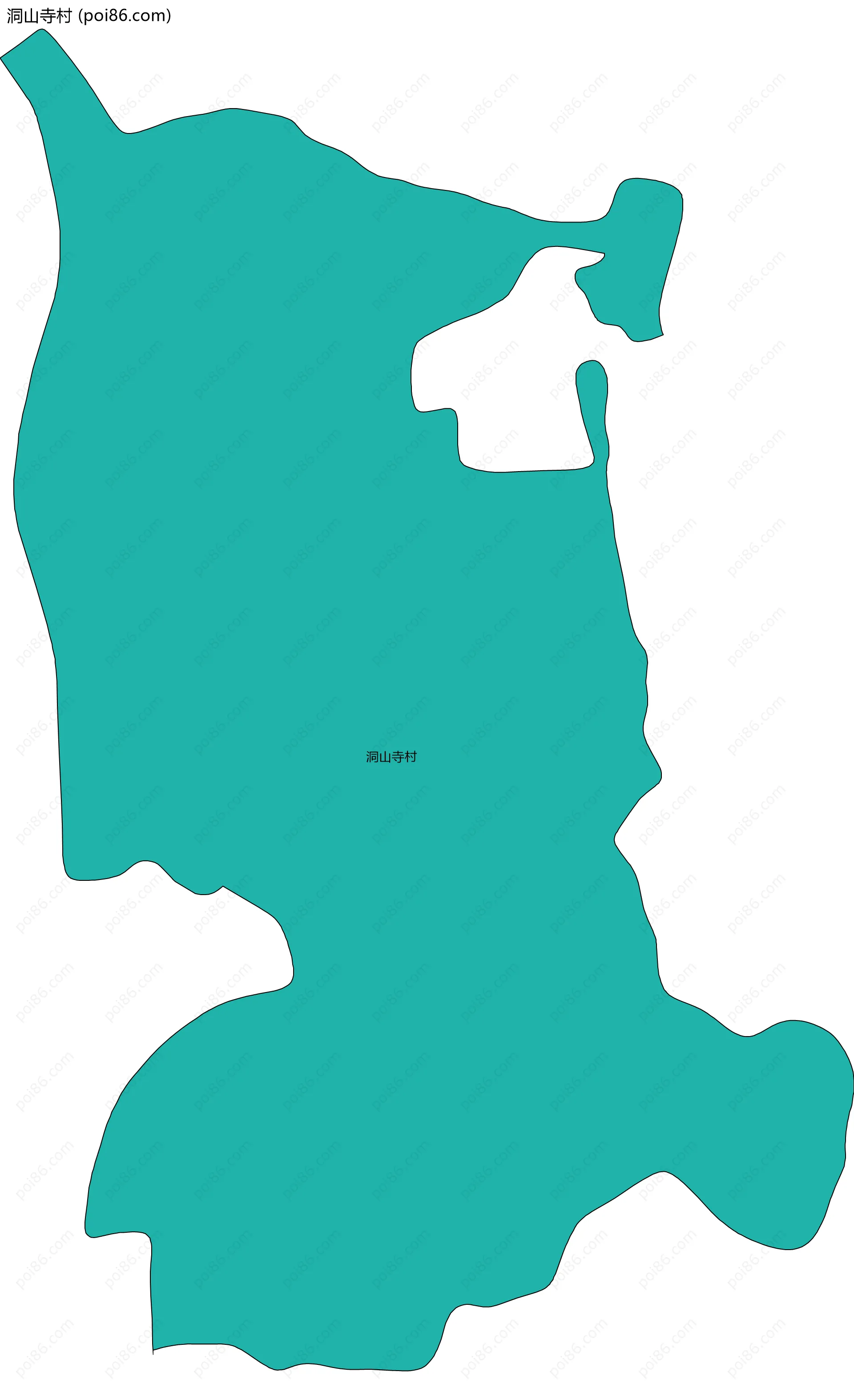 洞山寺村边界地图