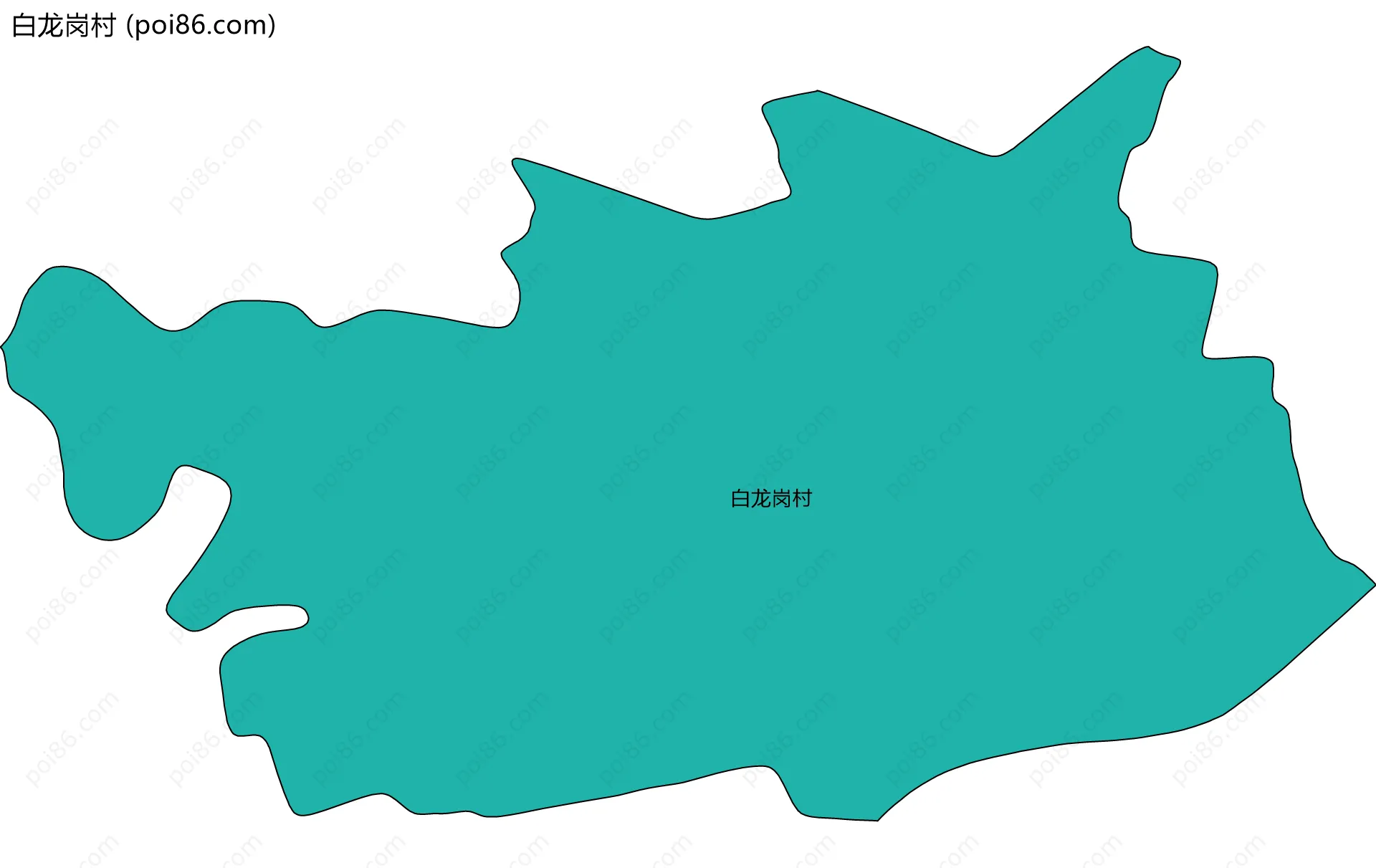 白龙岗村边界地图