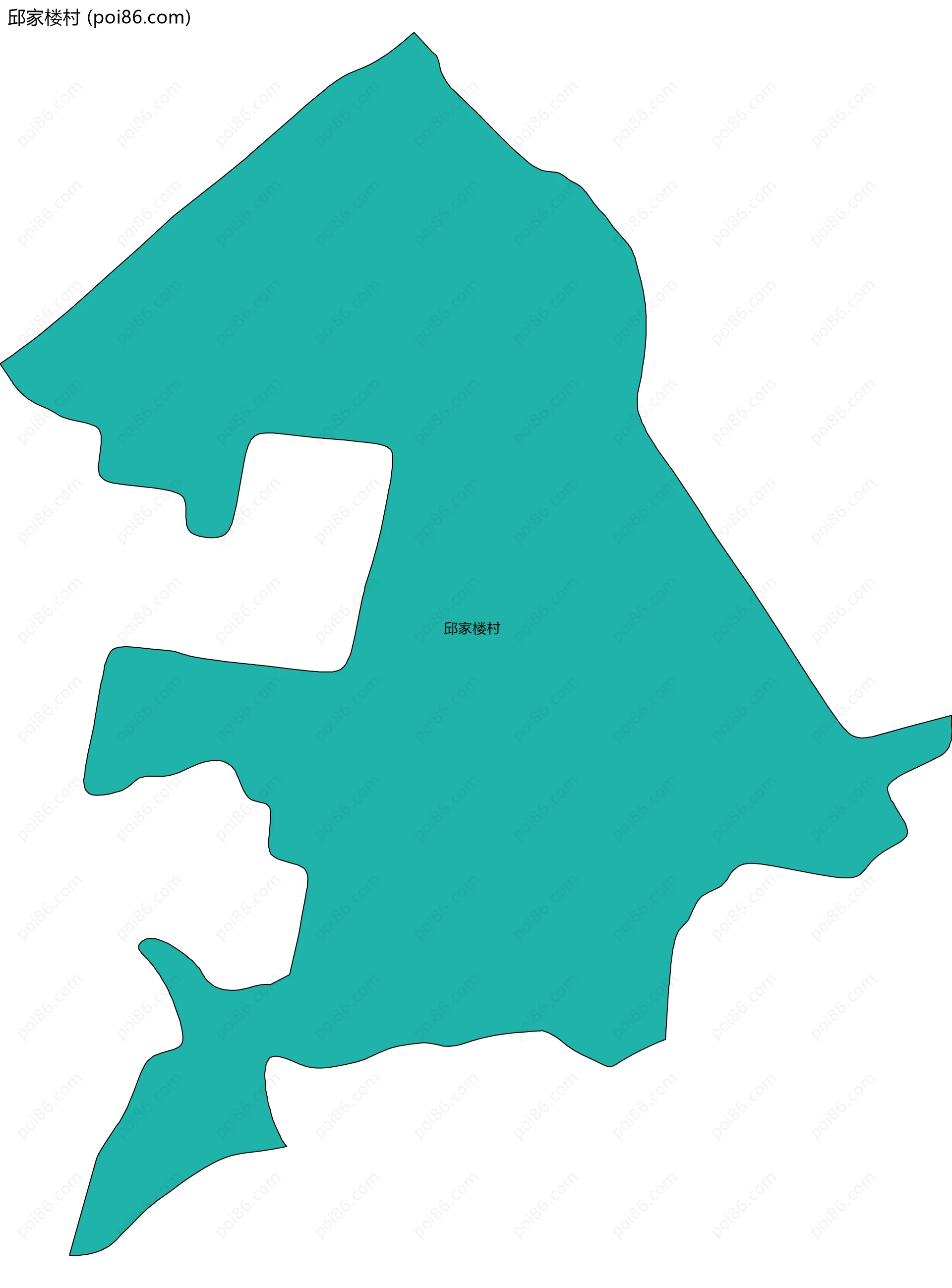 邱家楼村边界地图