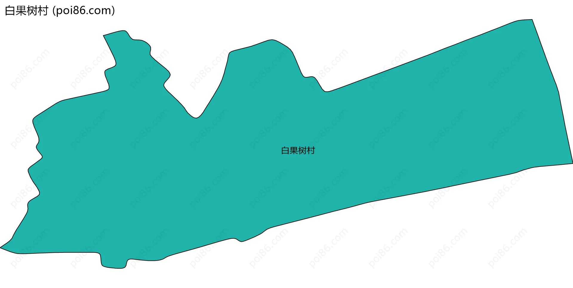 白果树村边界地图