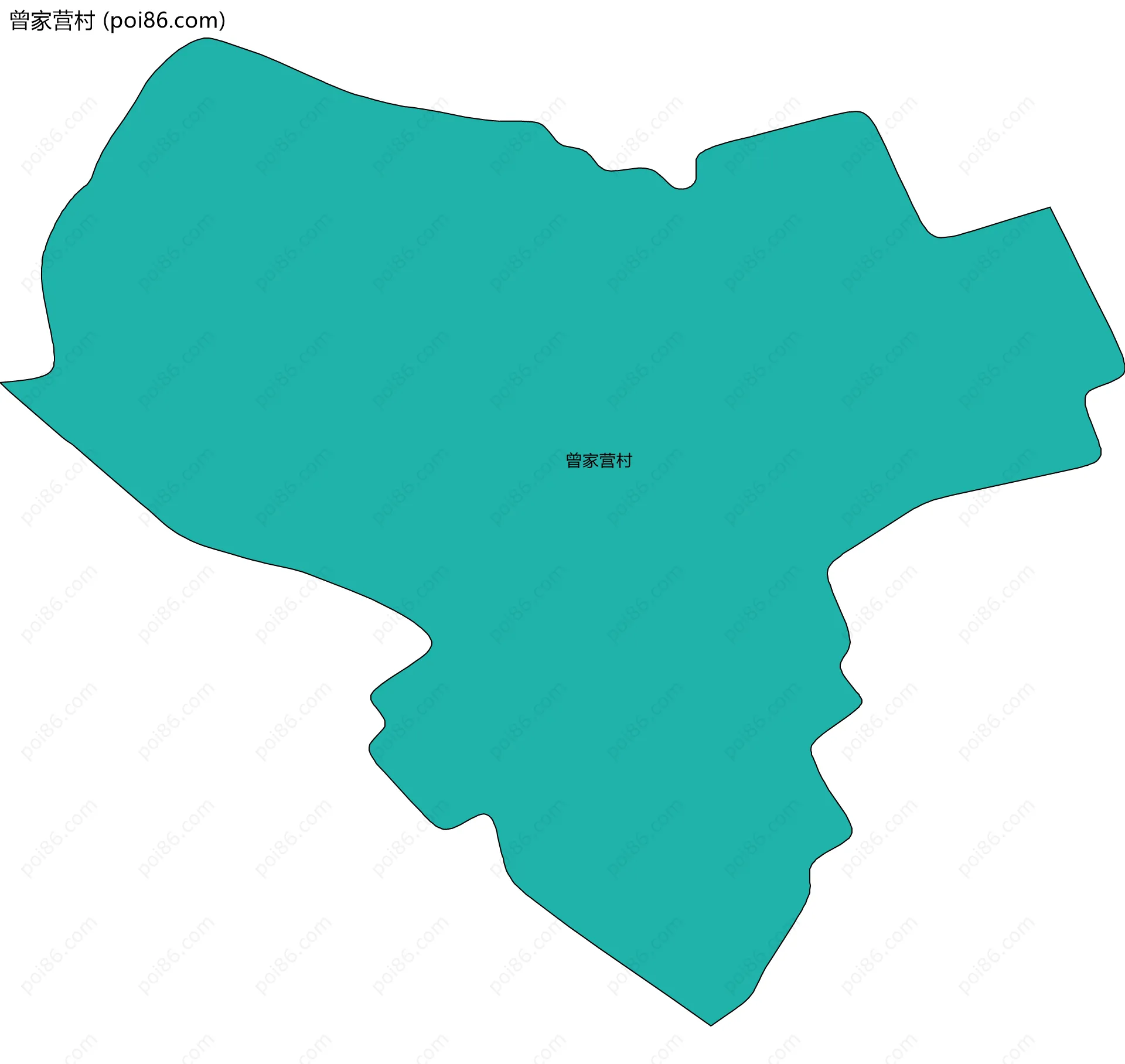 曾家营村边界地图