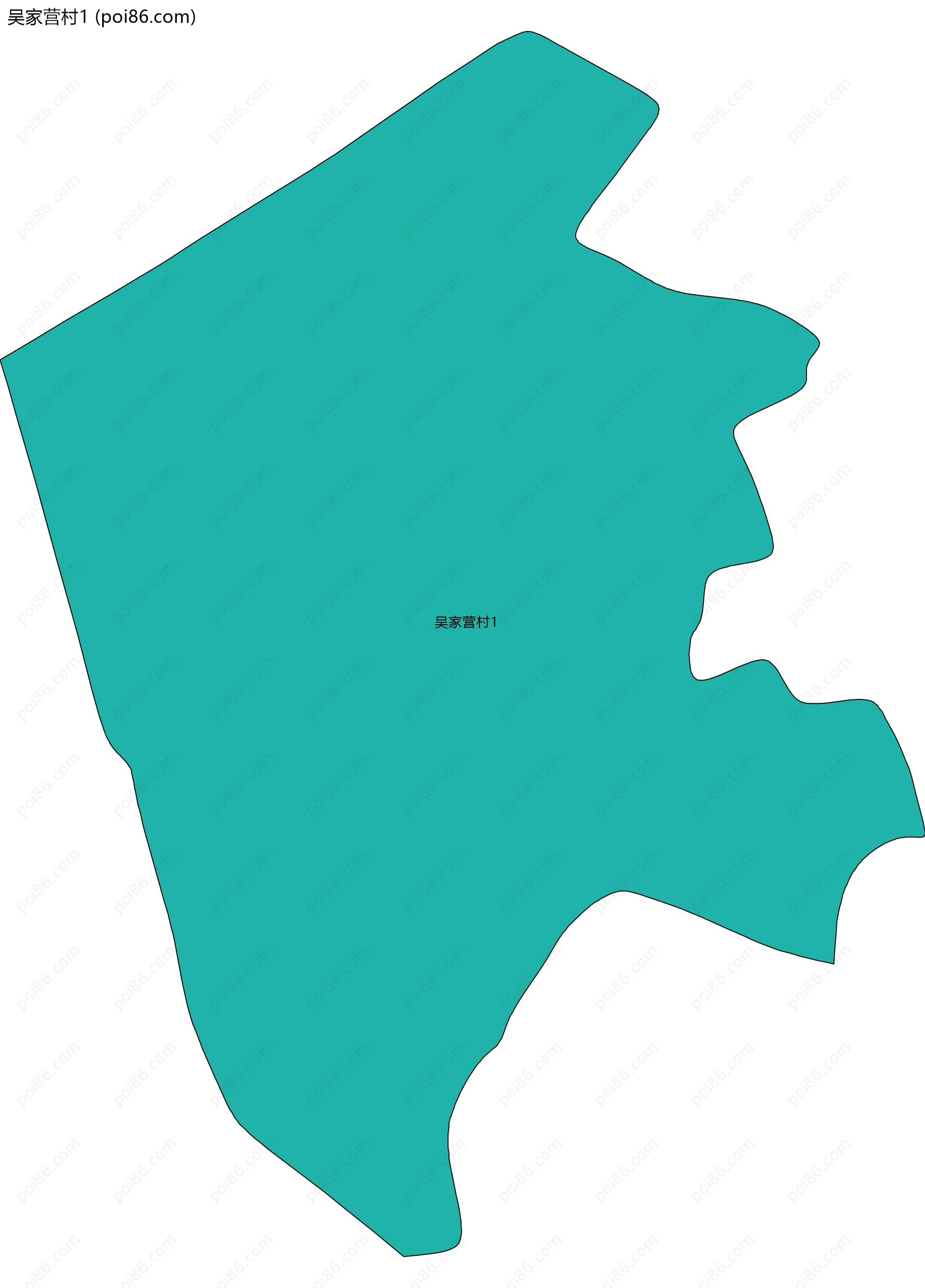 吴家营村1边界地图