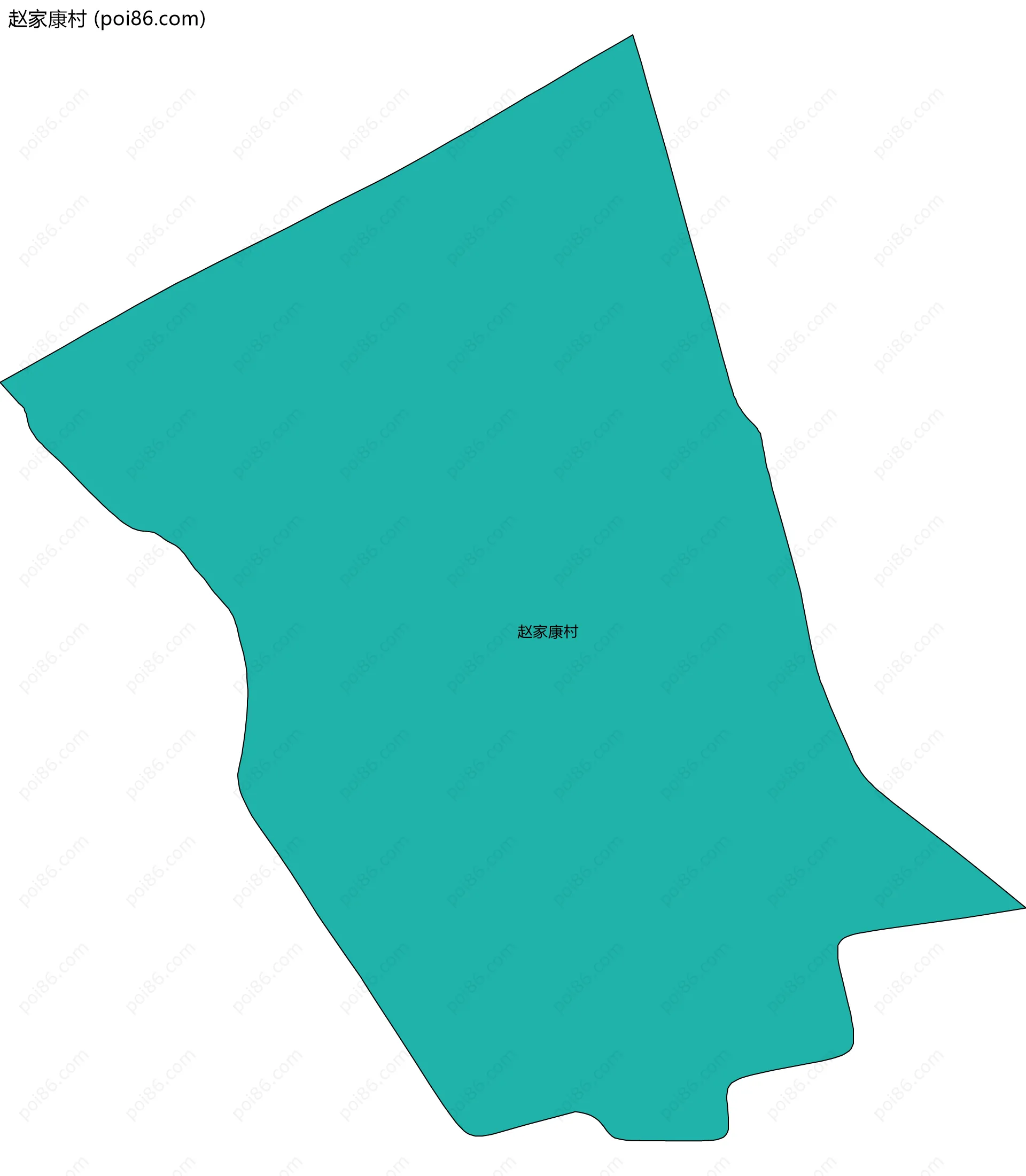 赵家康村边界地图