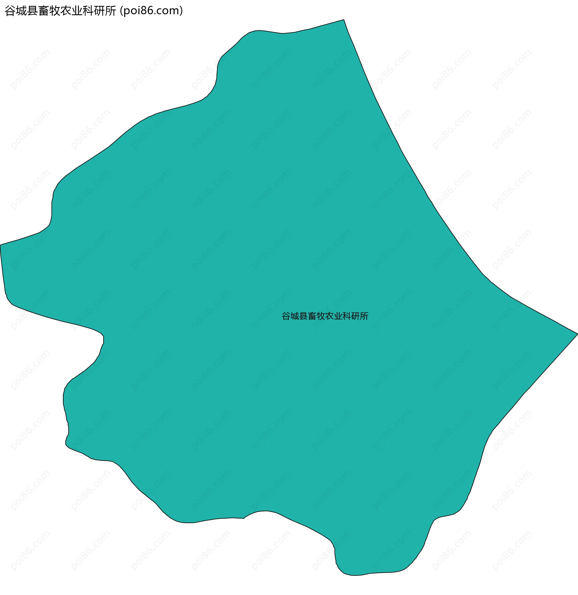 谷城县畜牧农业科研所边界地图