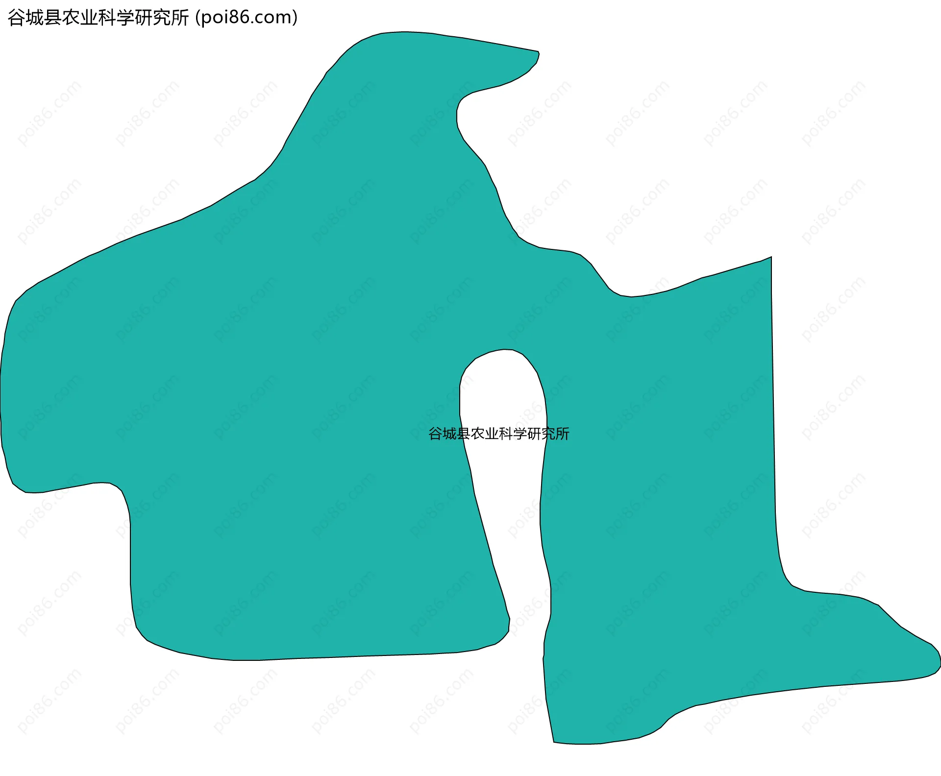 谷城县农业科学研究所边界地图