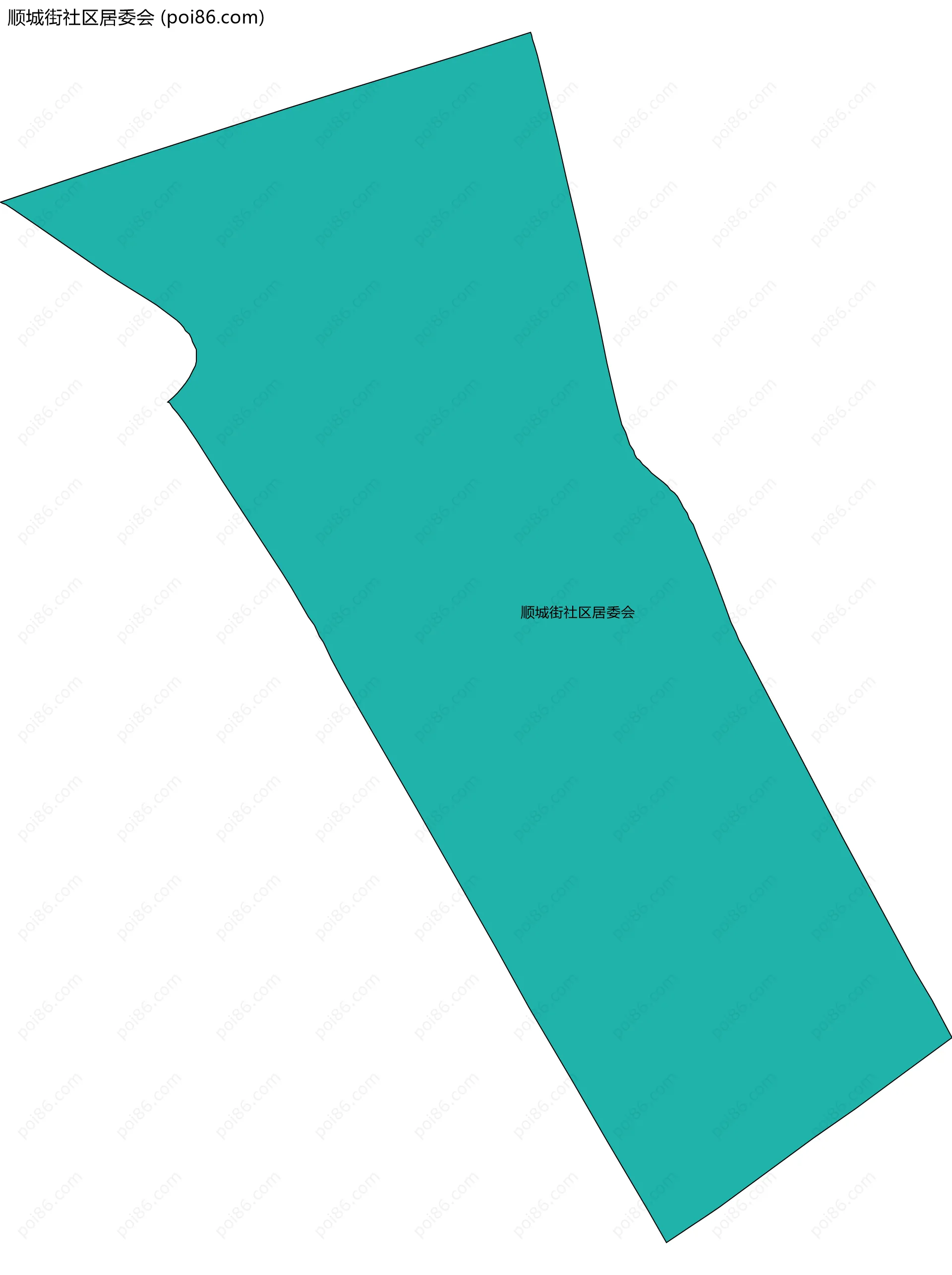 顺城街社区居委会边界地图