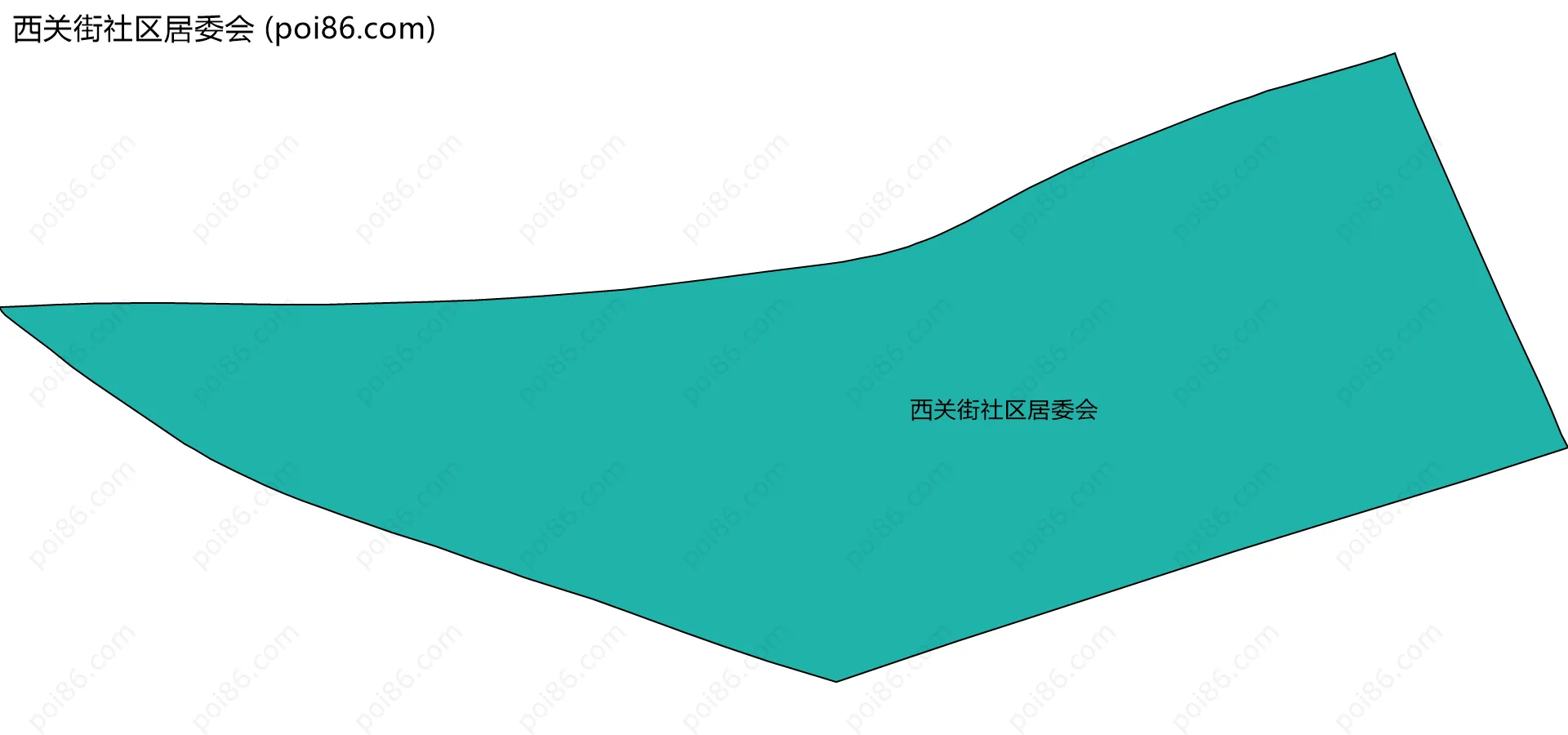 西关街社区居委会边界地图