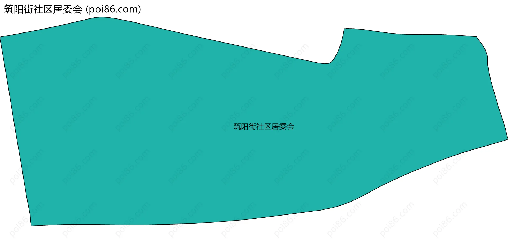 筑阳街社区居委会边界地图