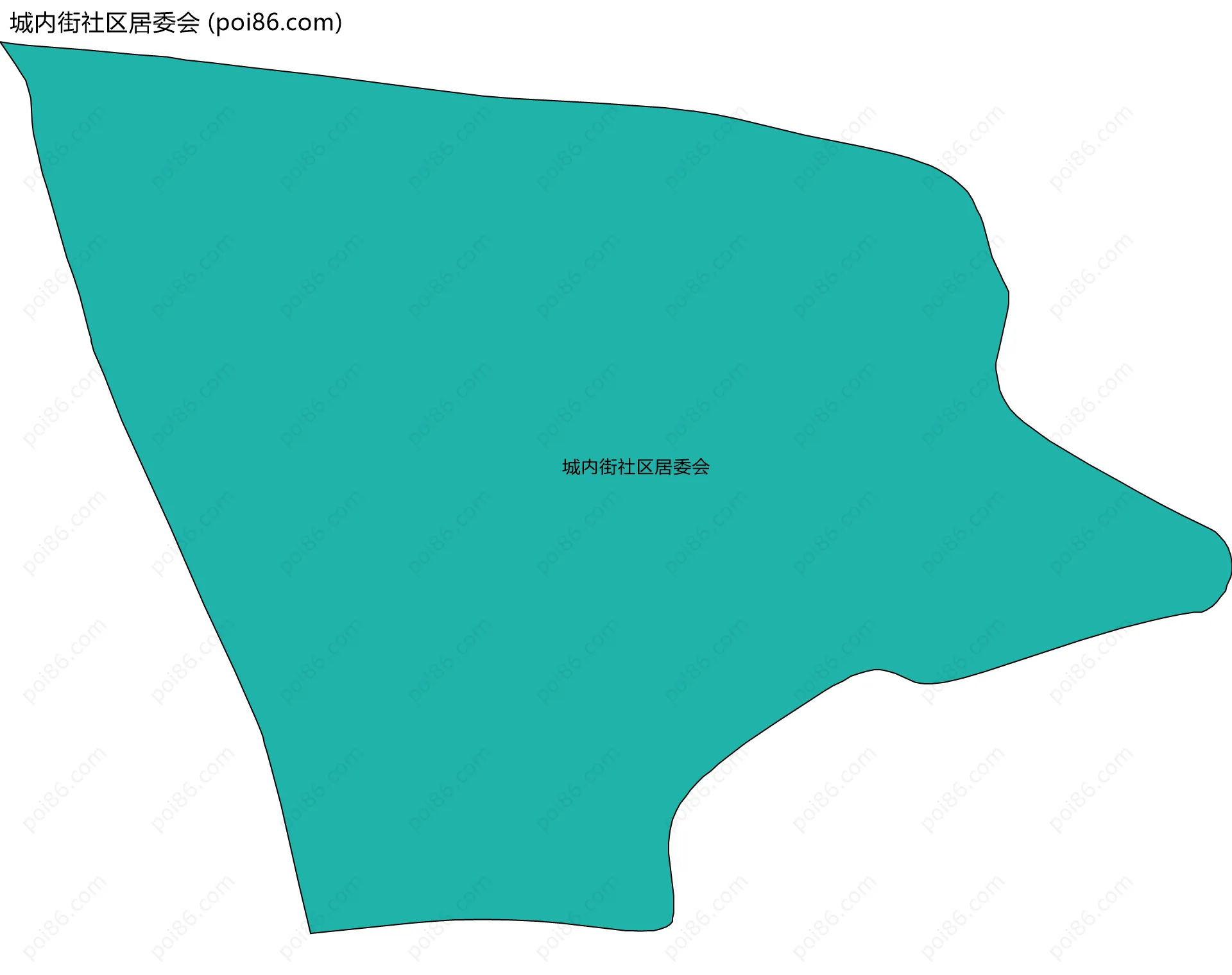 城内街社区居委会边界地图
