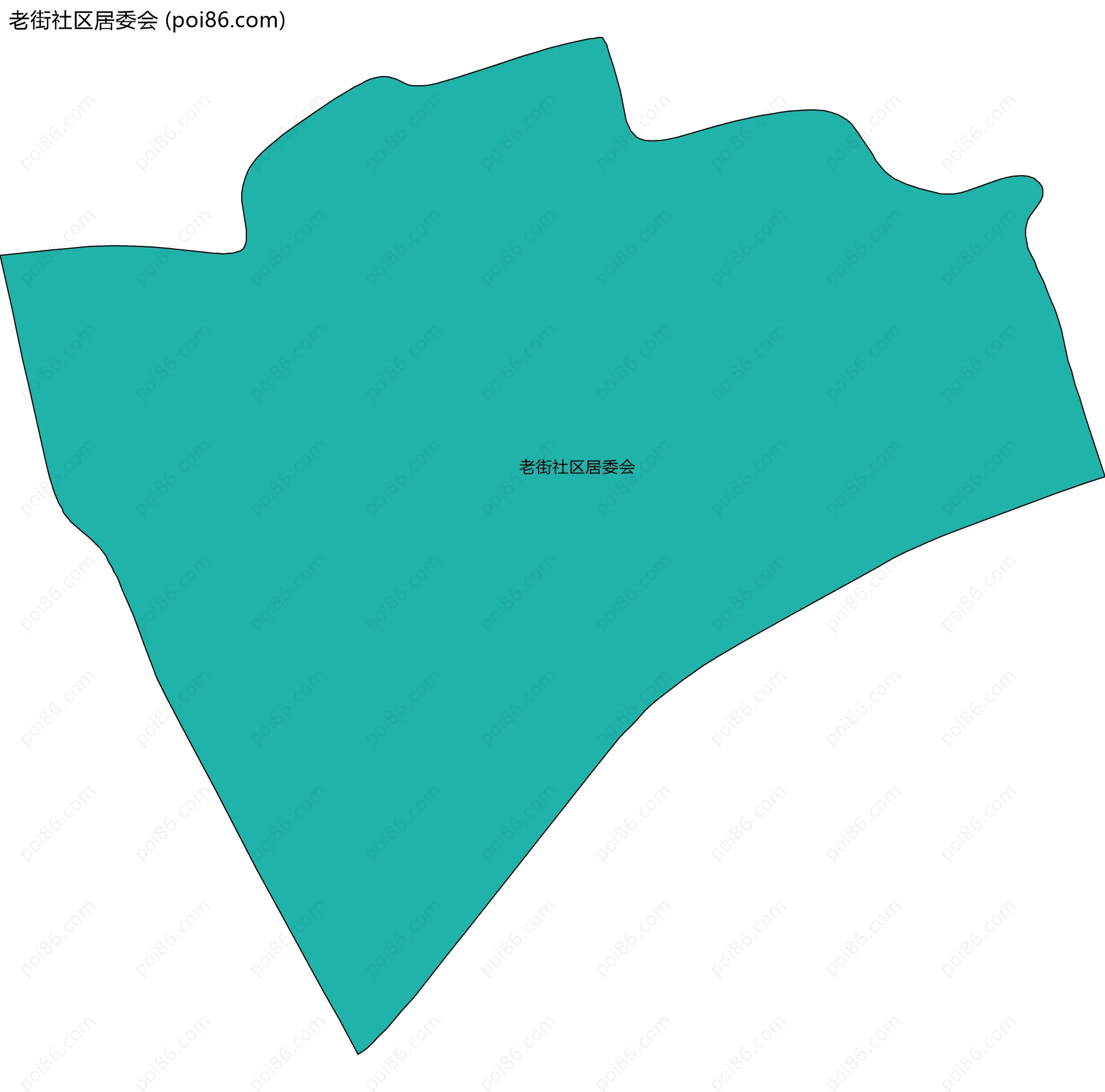 老街社区居委会边界地图