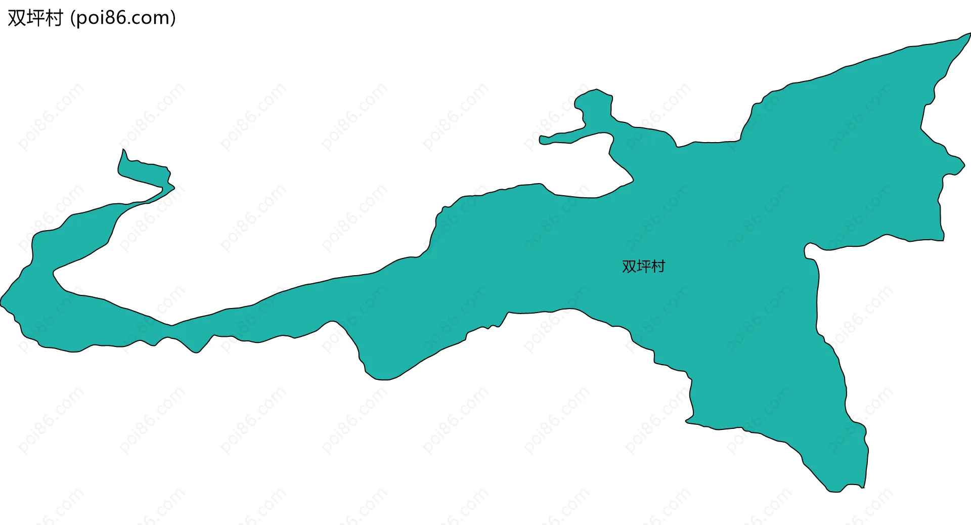 双坪村边界地图