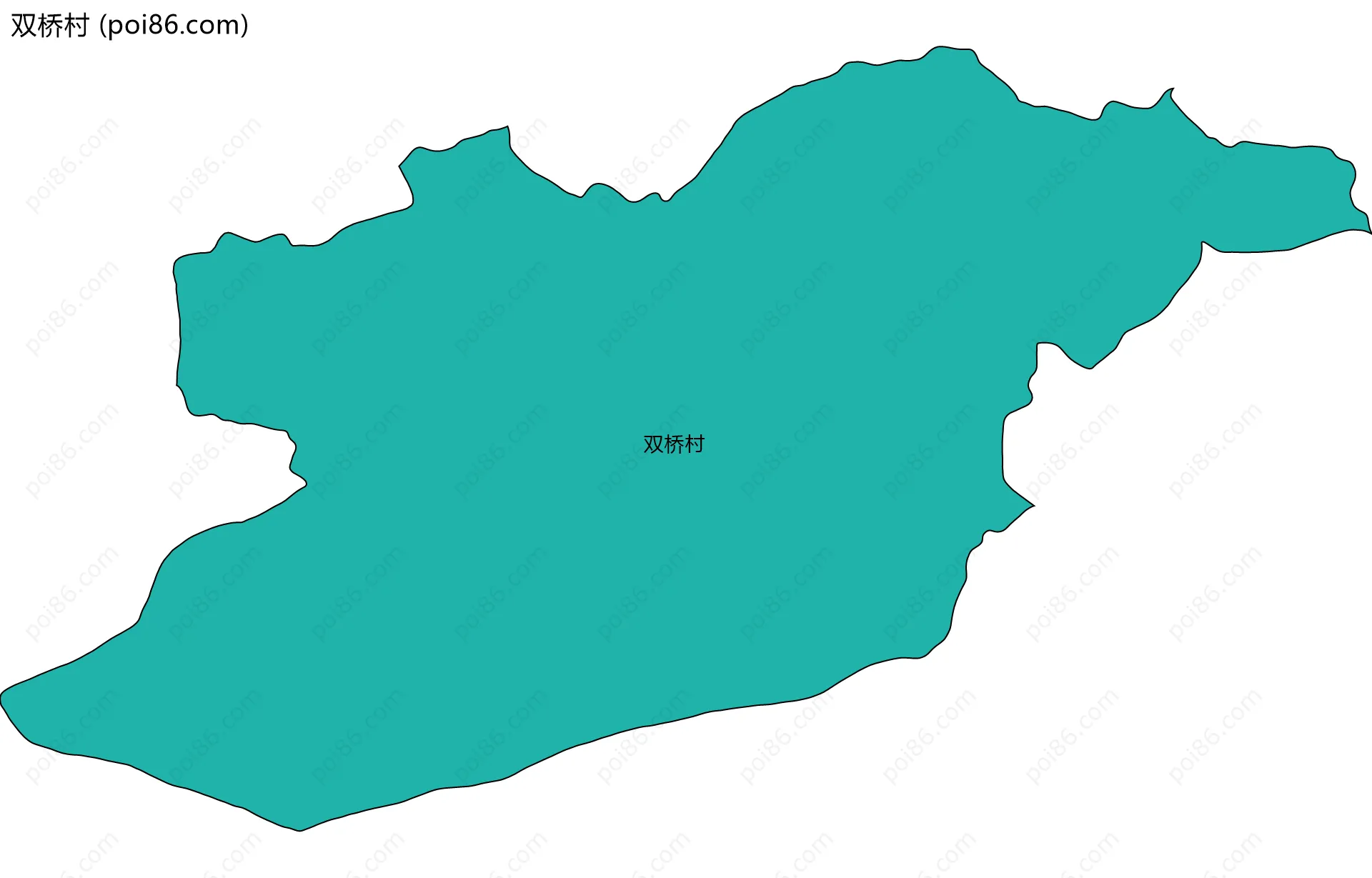 双桥村边界地图