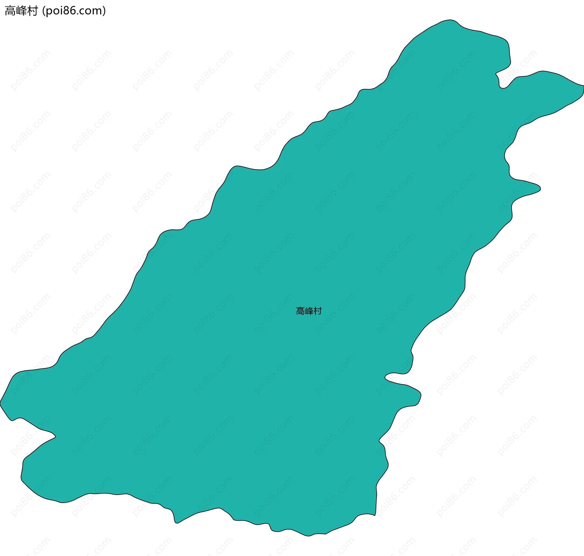 高峰村边界地图