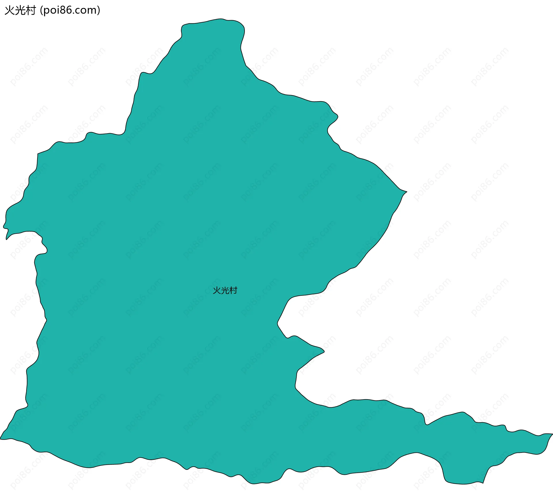 火光村边界地图