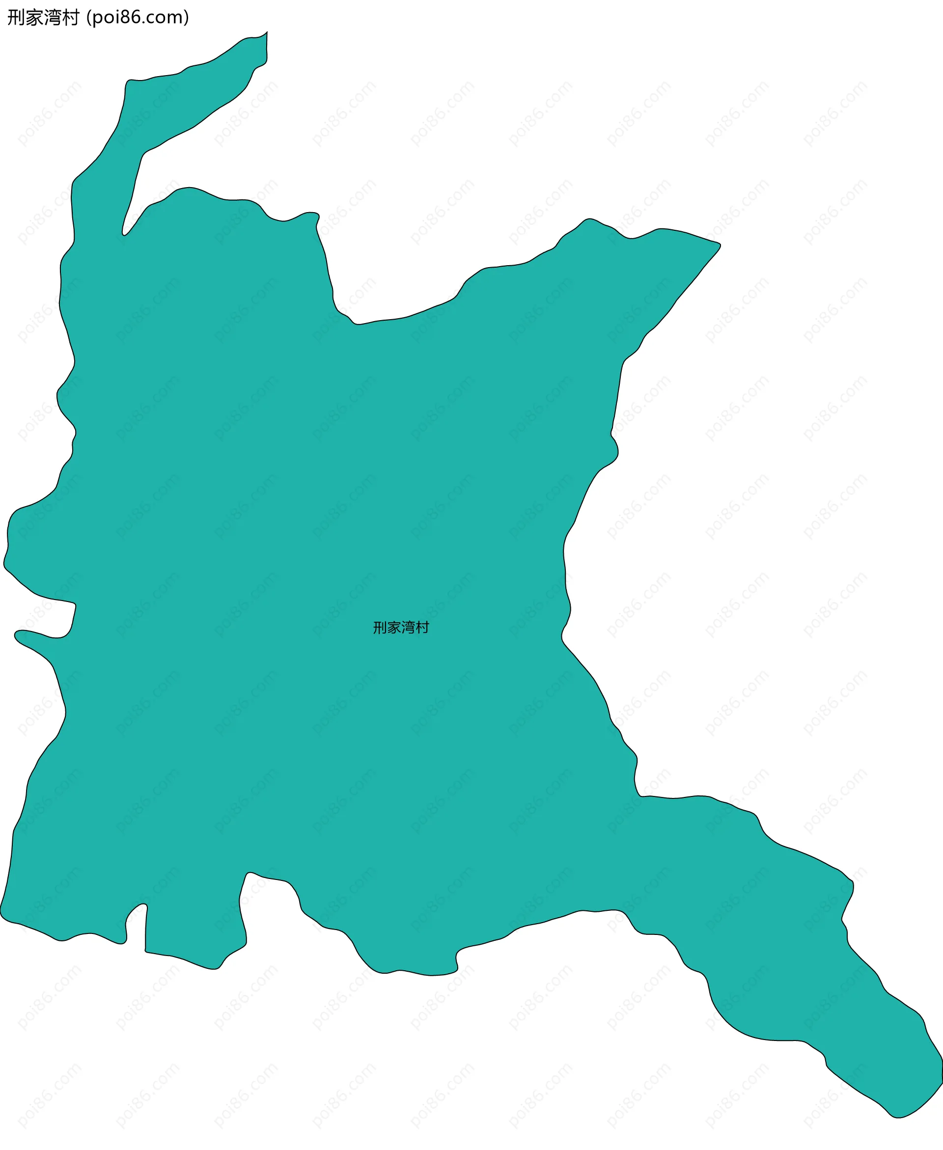 刑家湾村边界地图