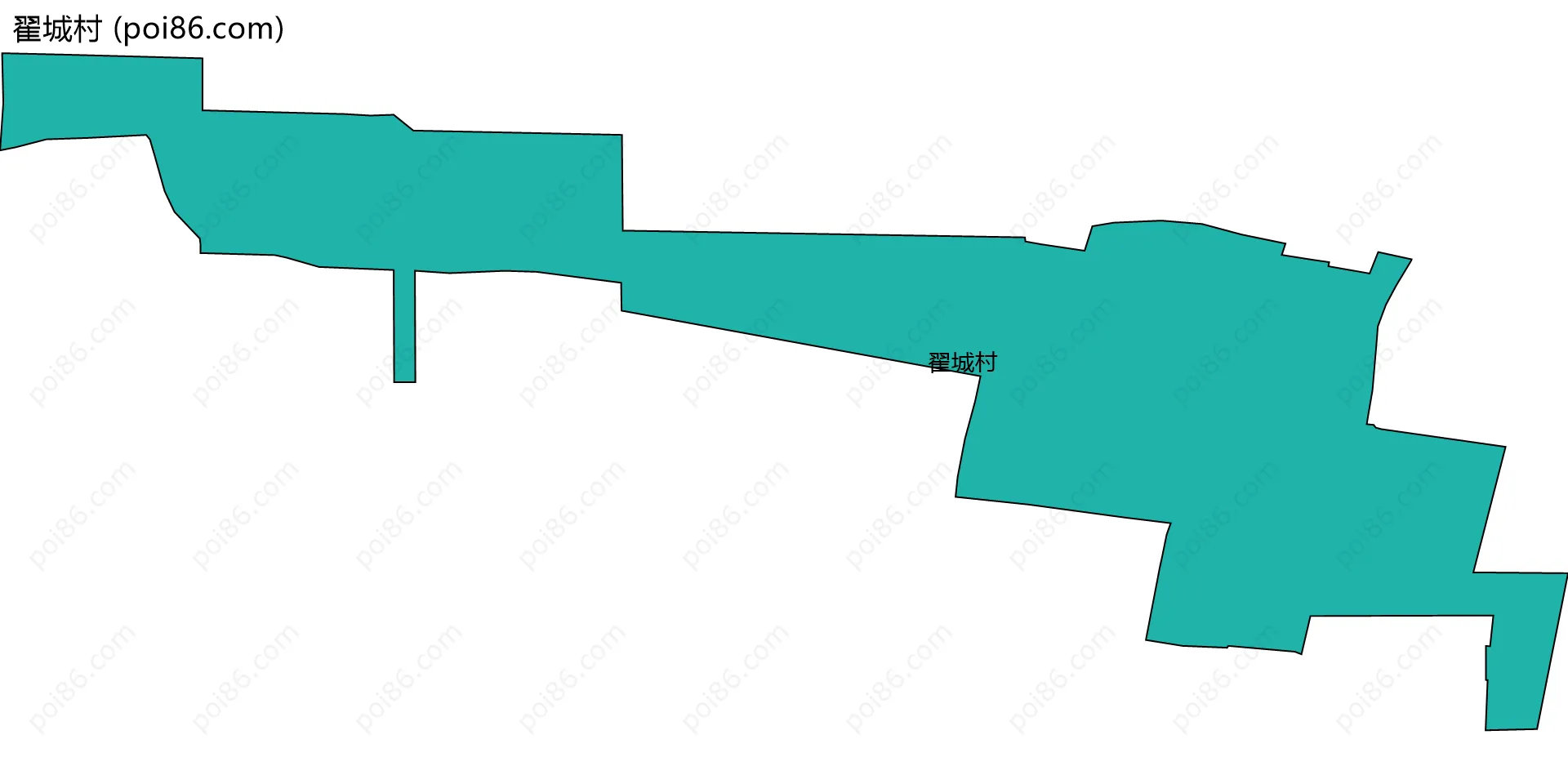 翟城村边界地图