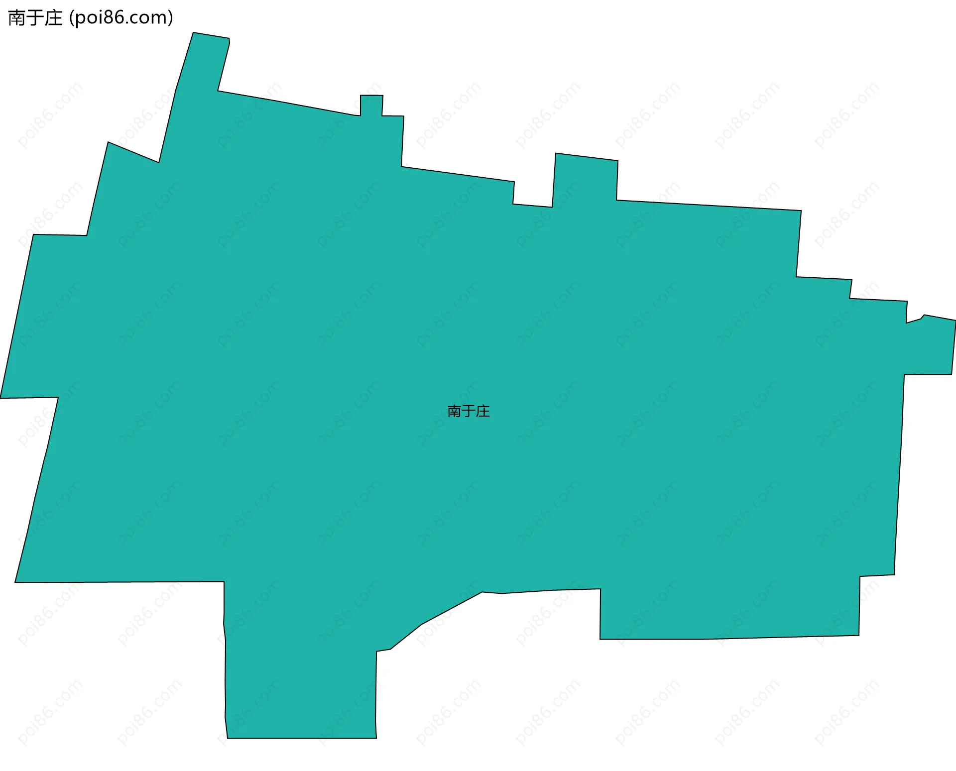 南于庄边界地图