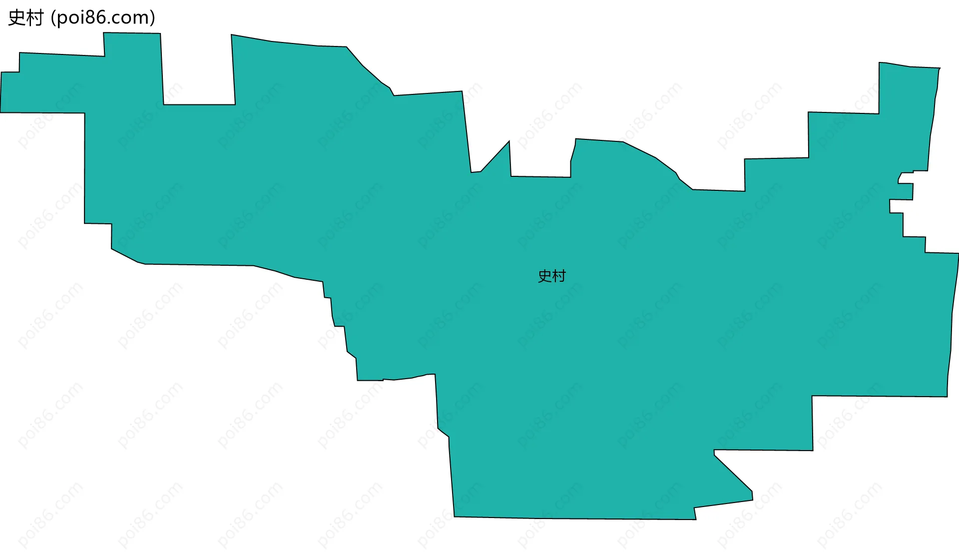 史村边界地图