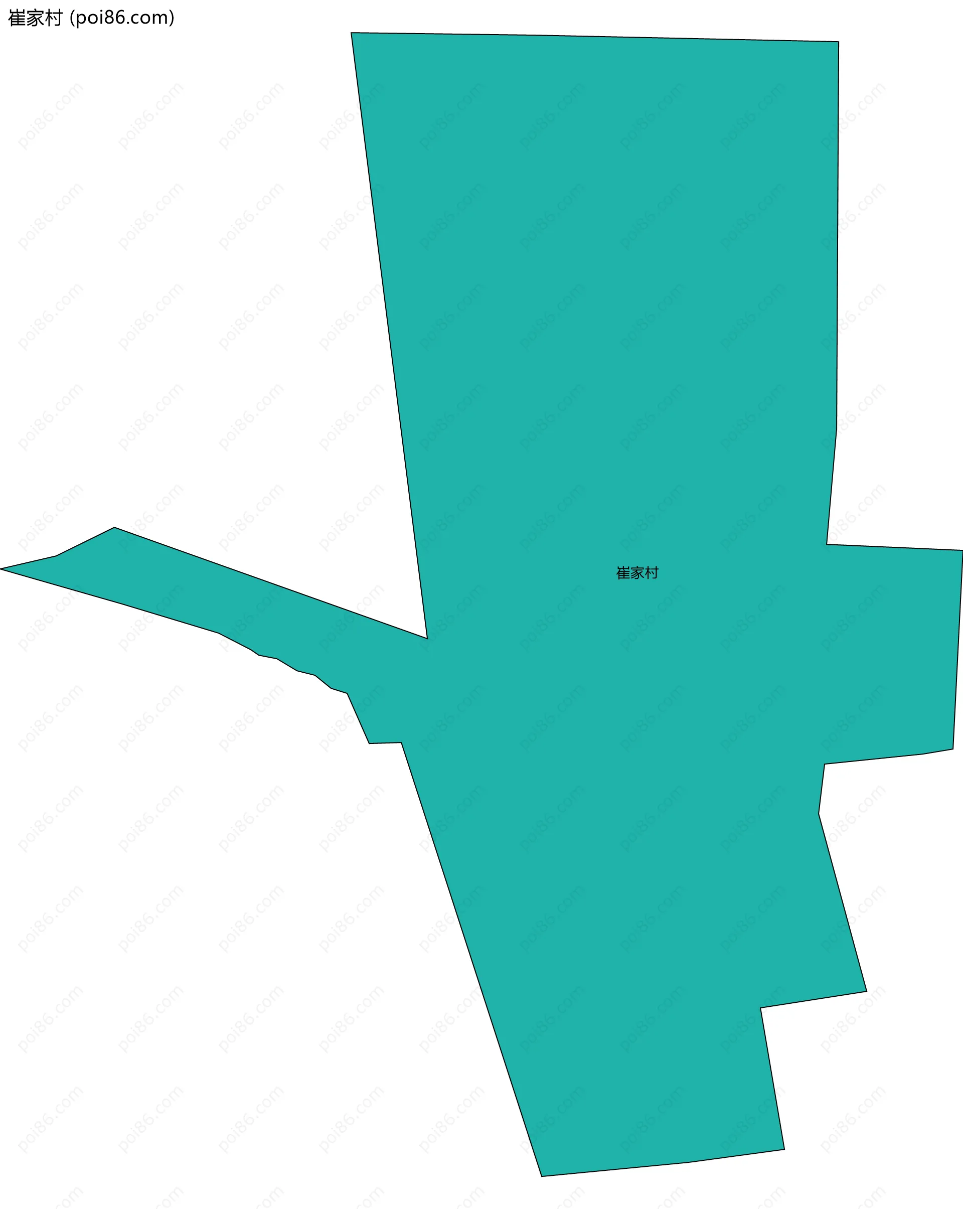 崔家村边界地图