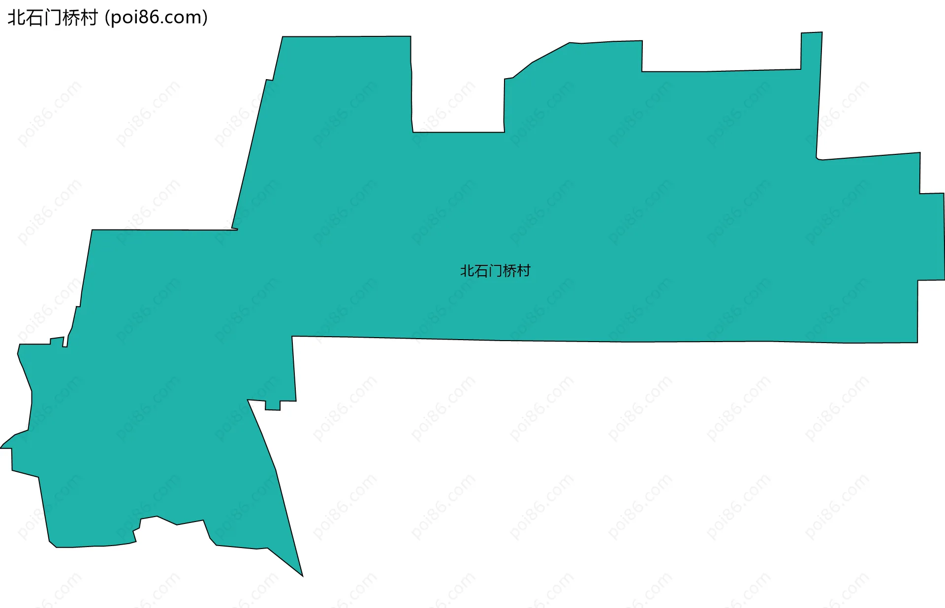 北石门桥村边界地图