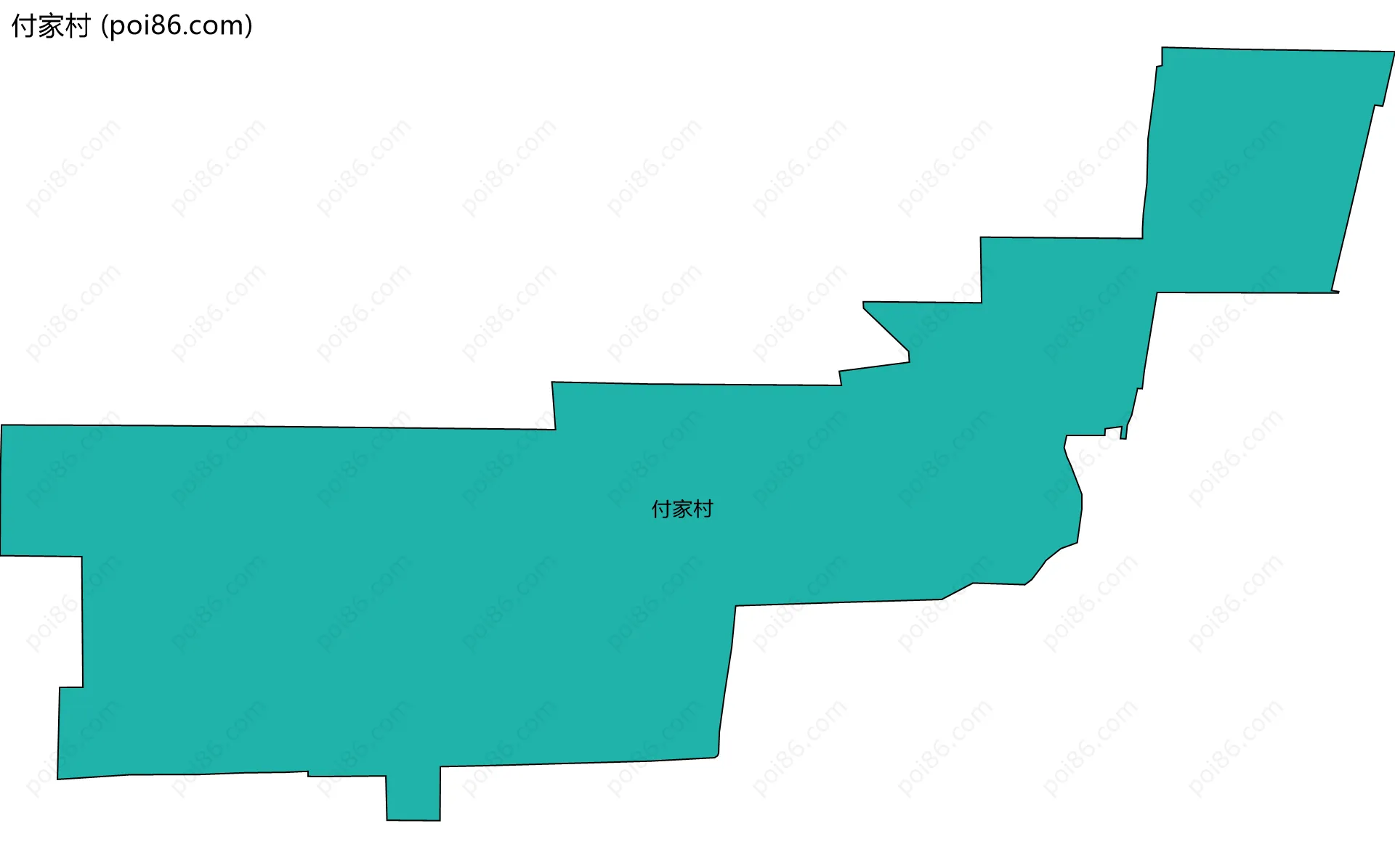 付家村边界地图