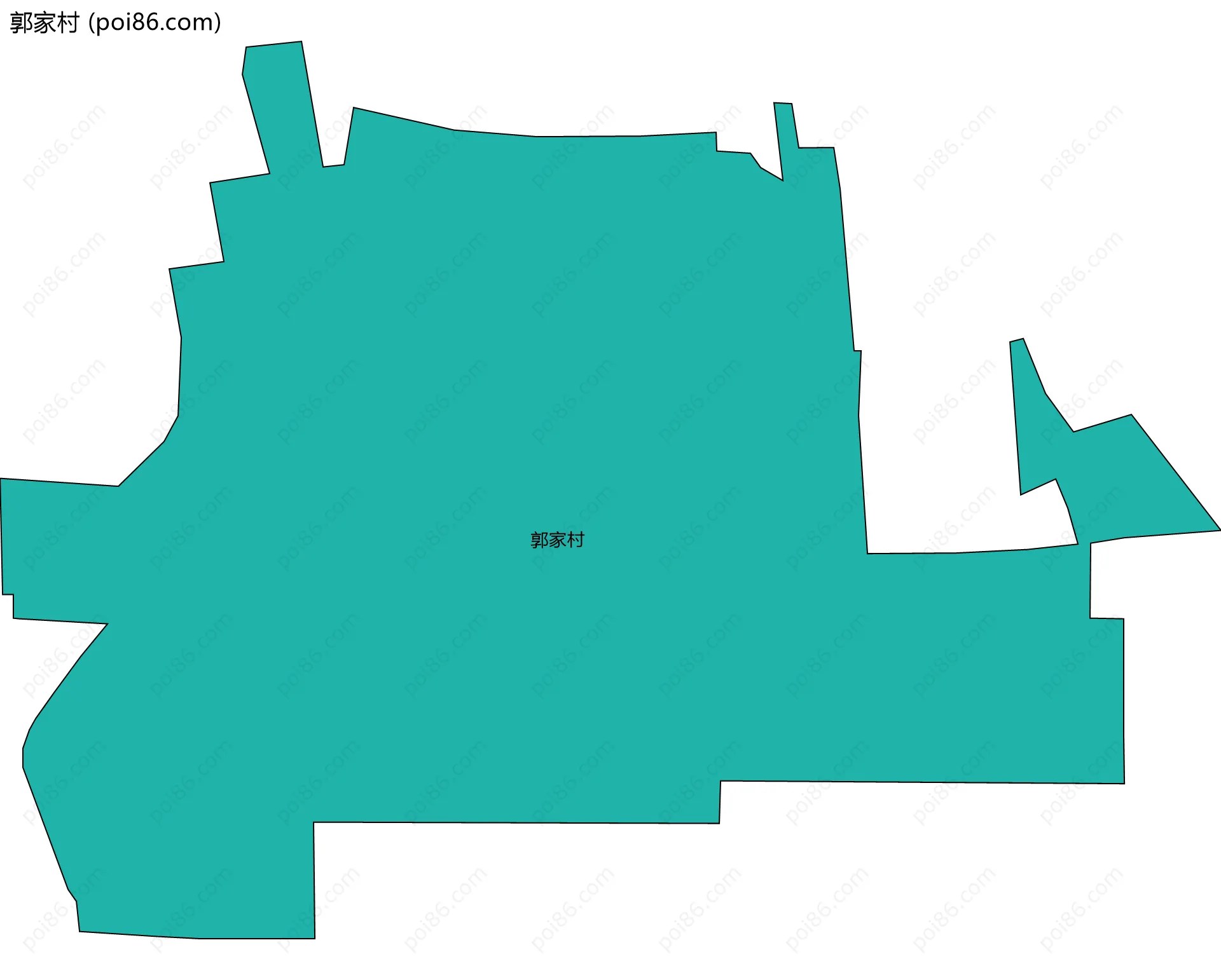 郭家村边界地图