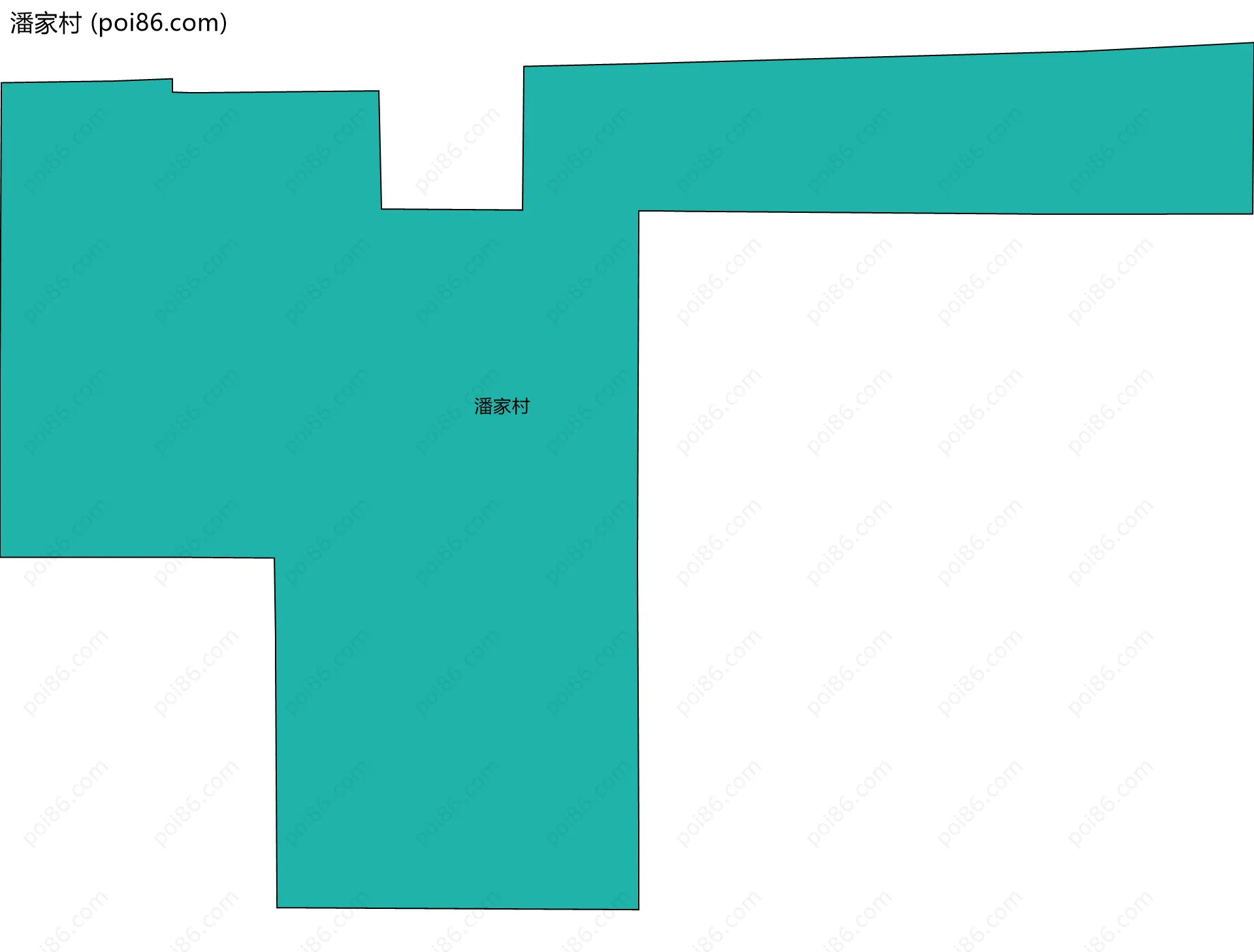 潘家村边界地图