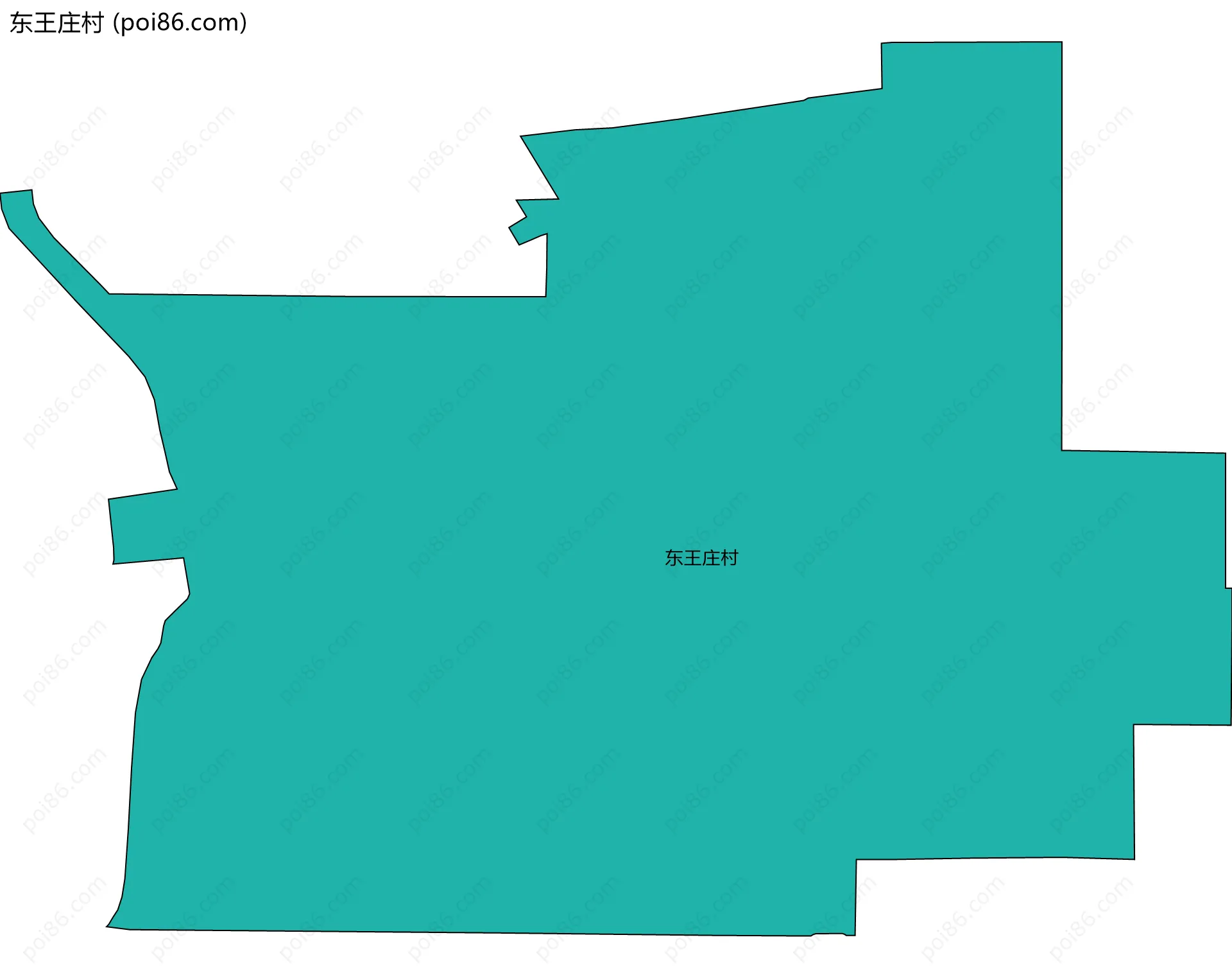东王庄村边界地图