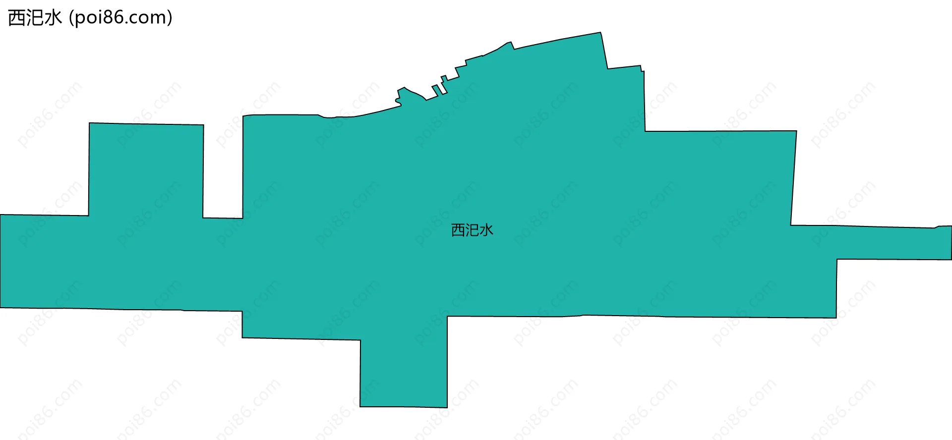 西汜水边界地图