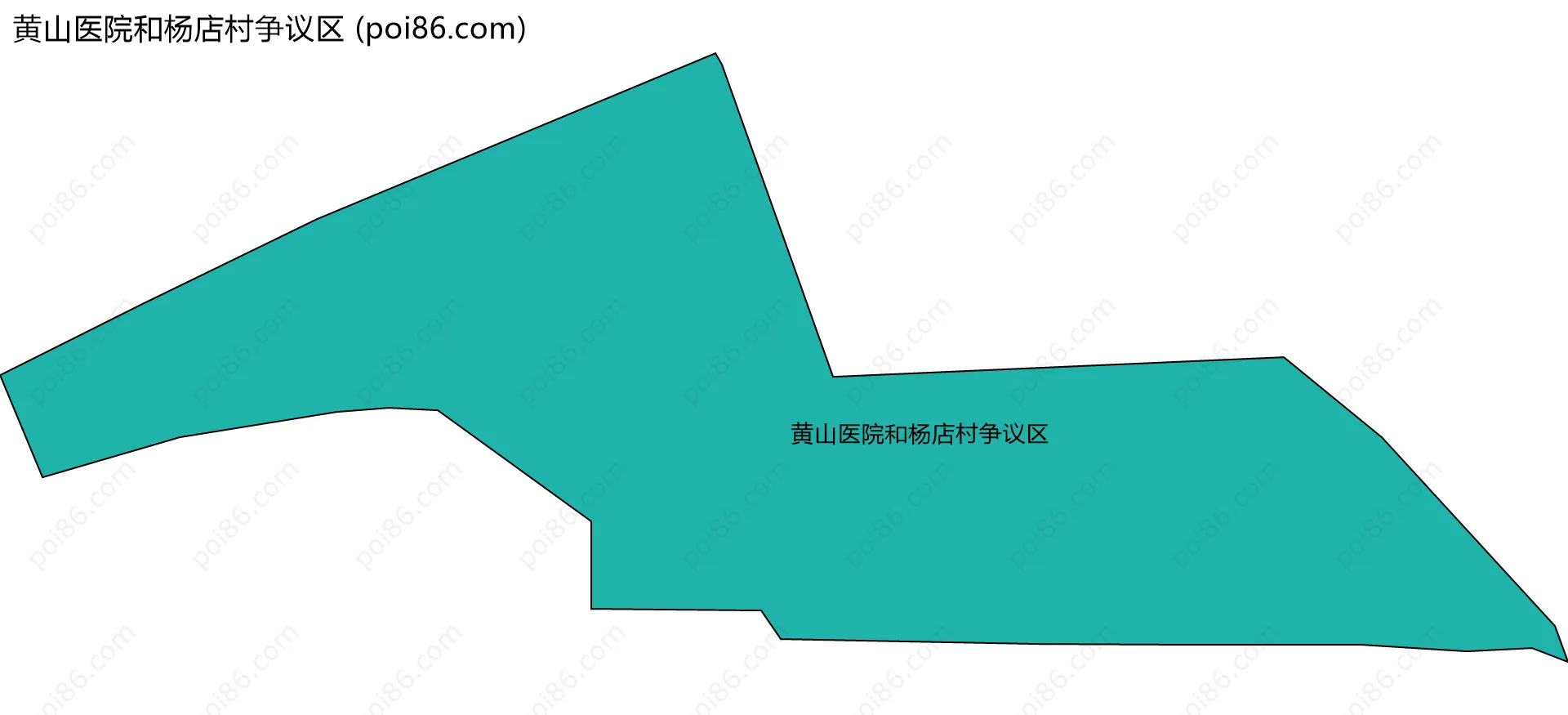 黄山医院和杨店村争议区边界地图