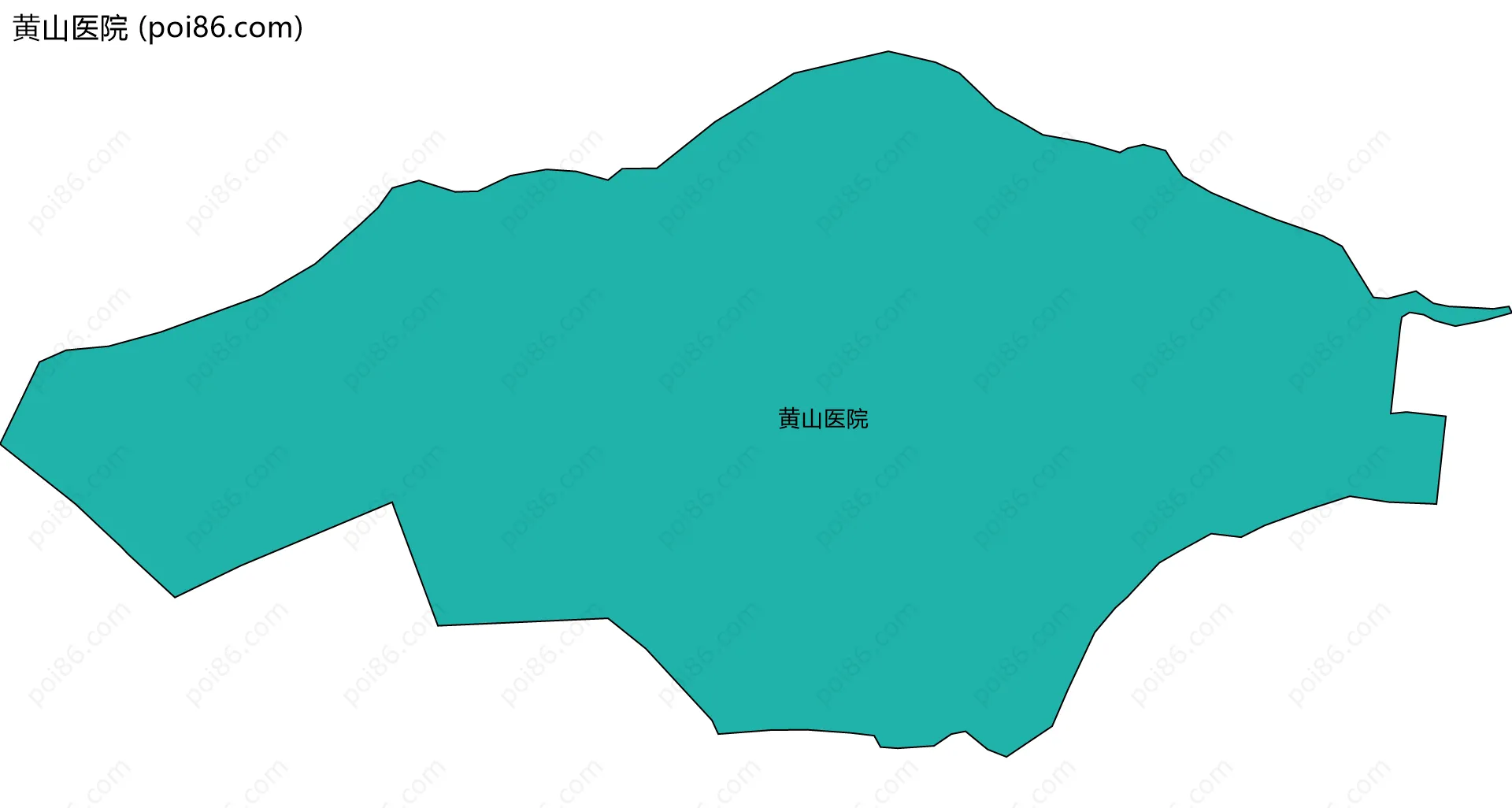 黄山医院边界地图