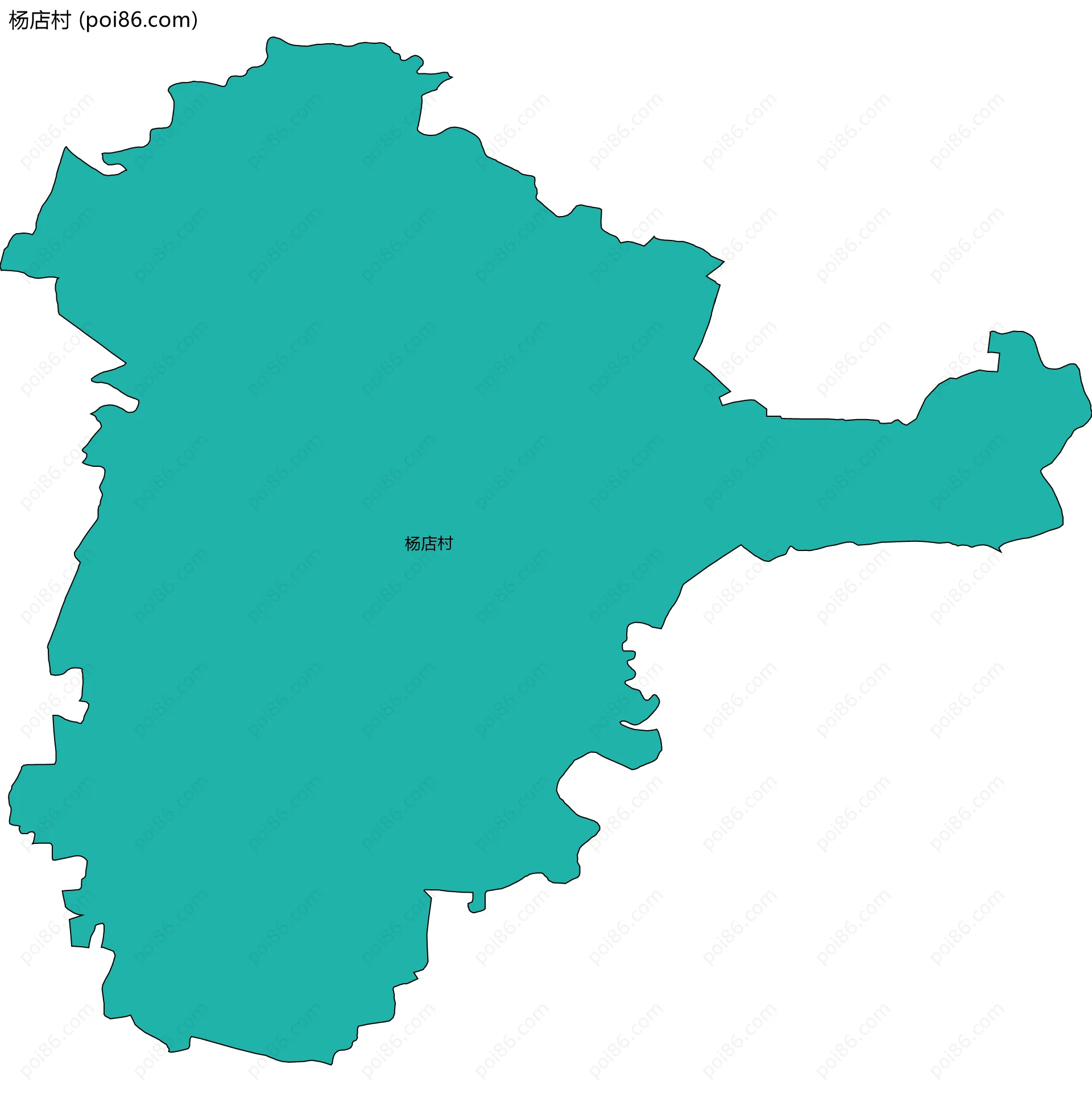 杨店村边界地图