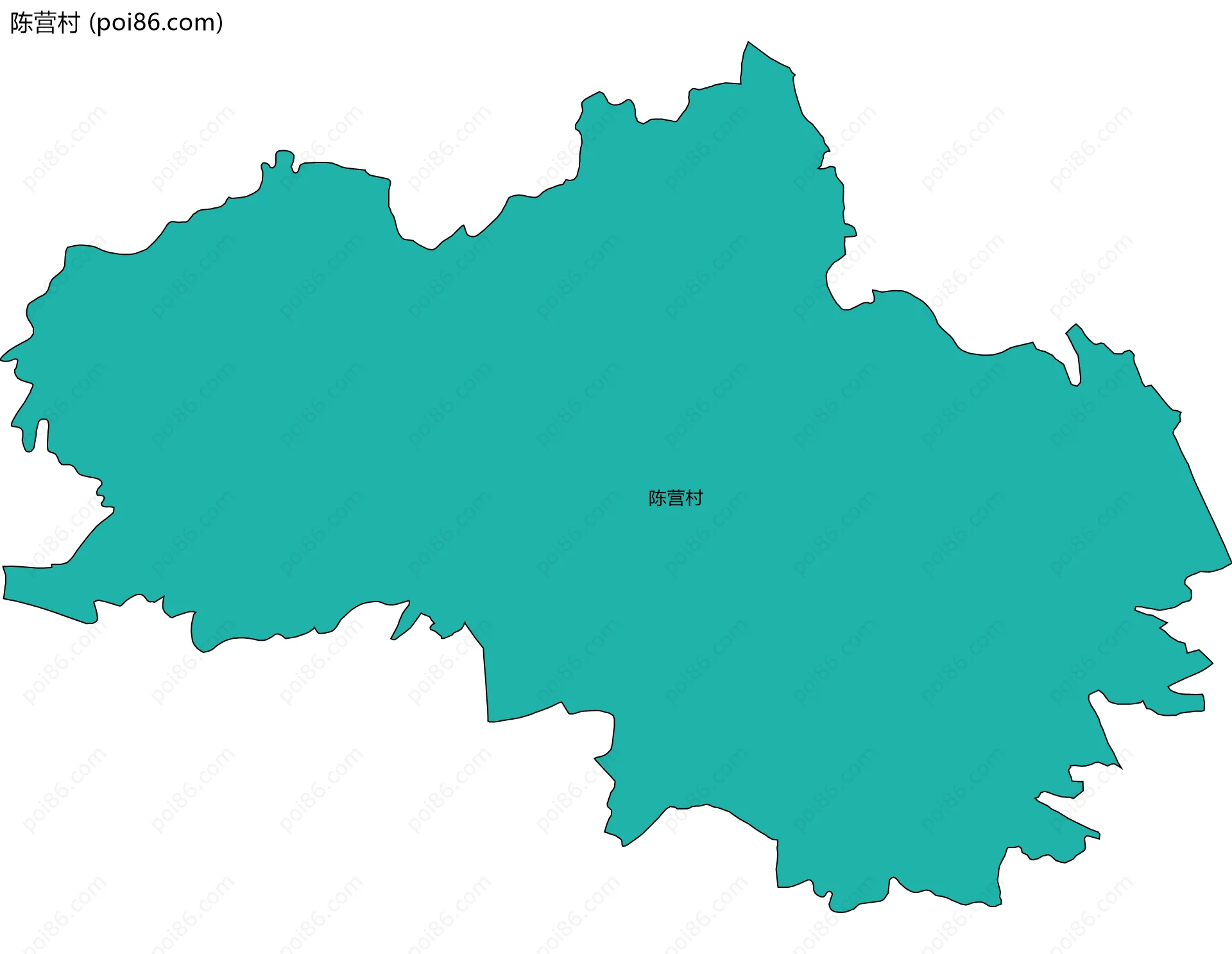陈营村边界地图