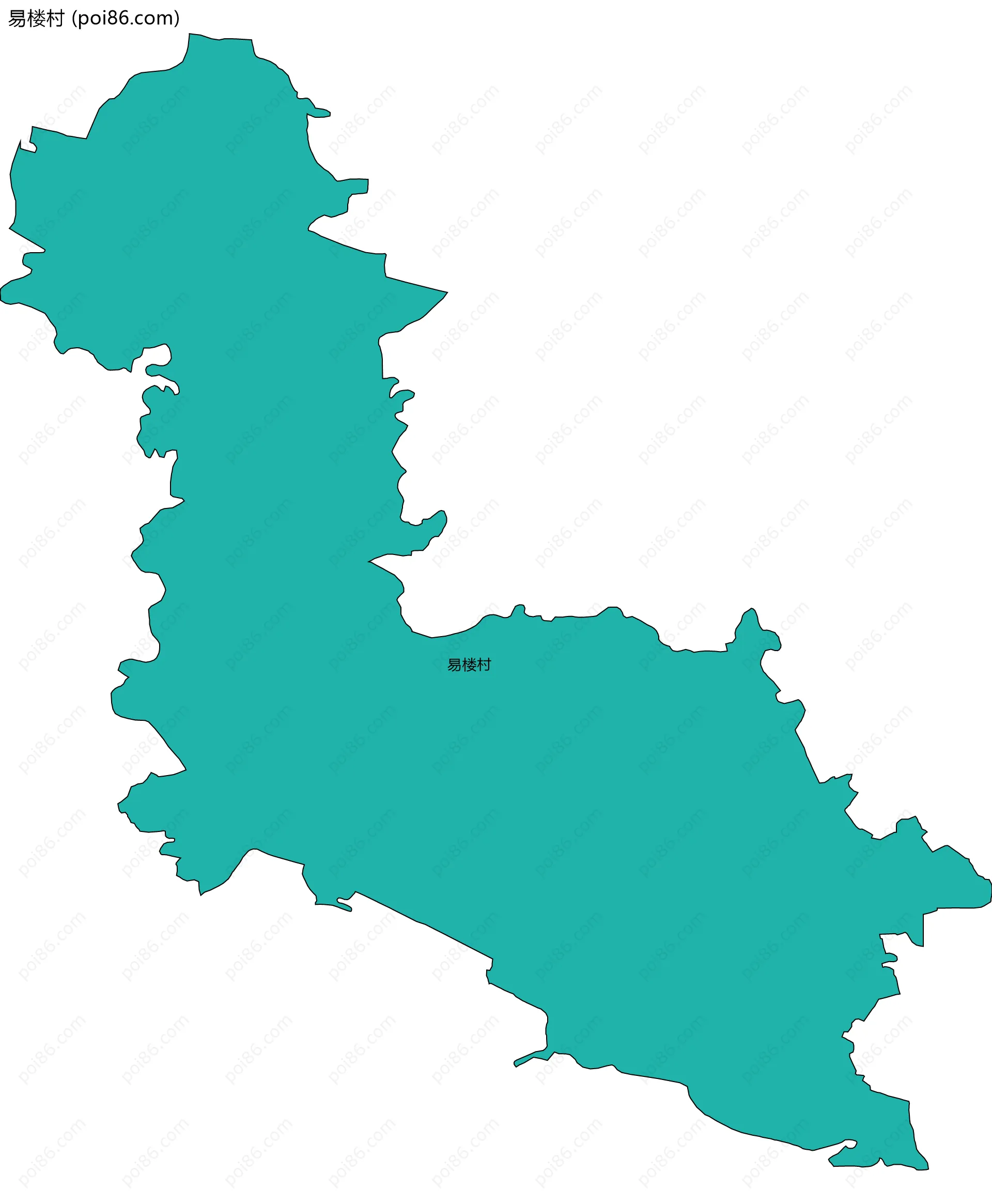 易楼村边界地图