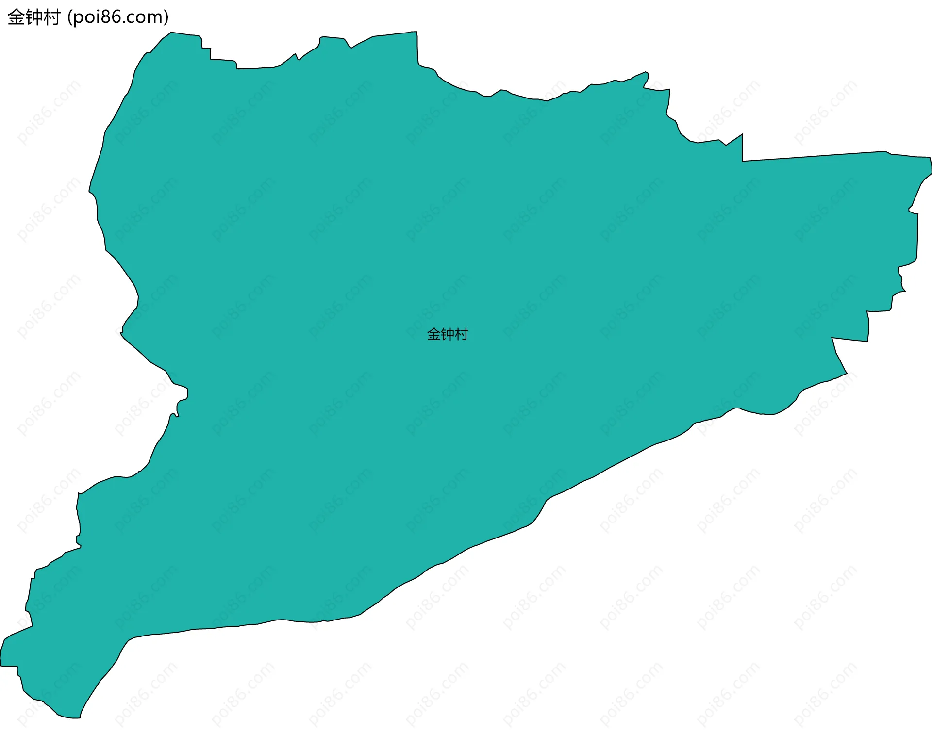 金钟村边界地图