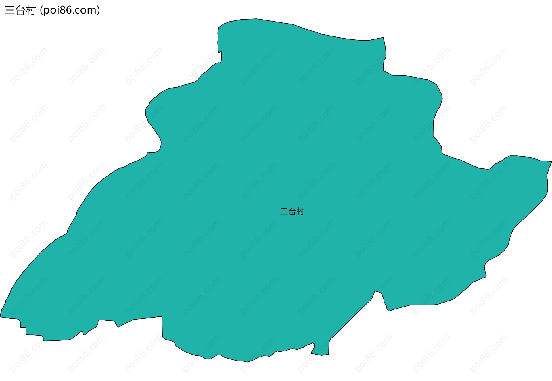 三台村边界地图