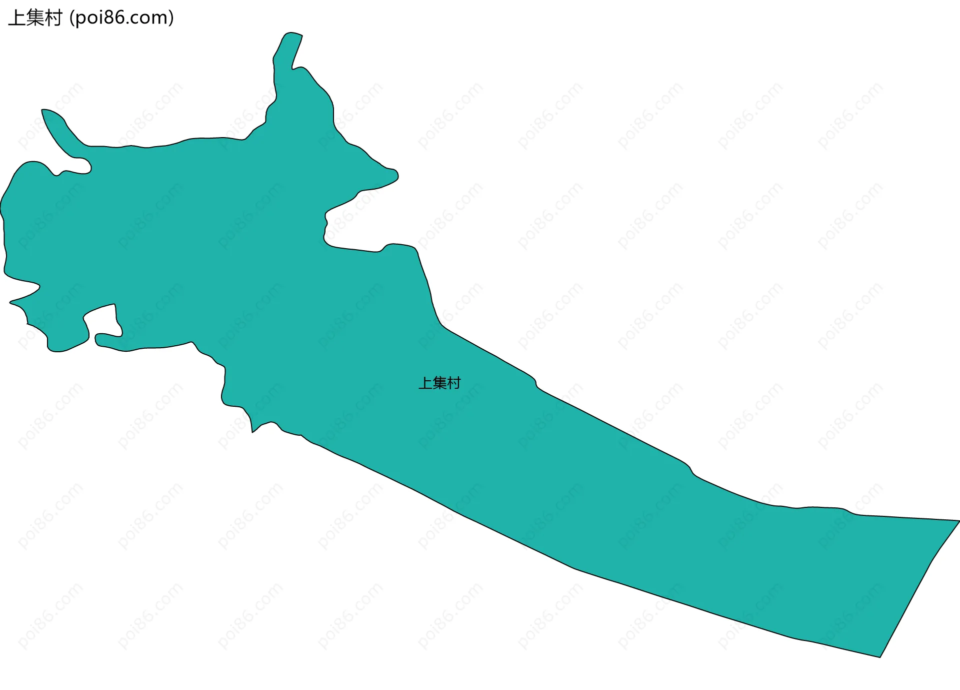 上集村边界地图