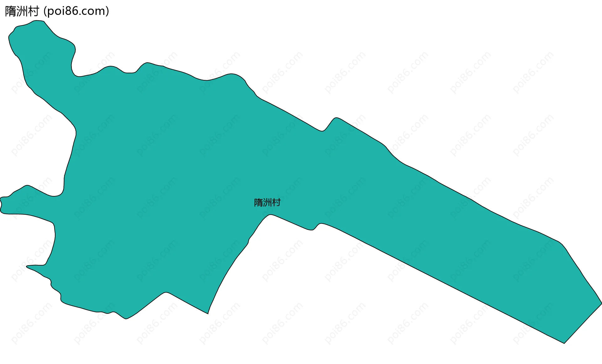 隋洲村边界地图