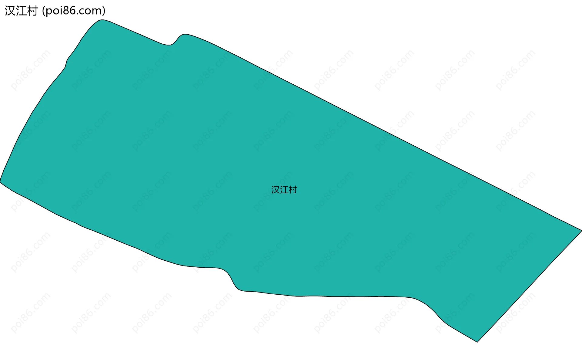 汉江村边界地图