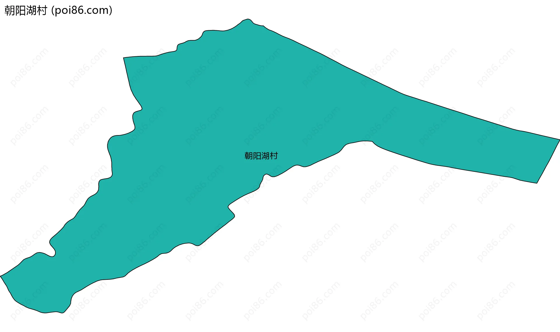 朝阳湖村边界地图