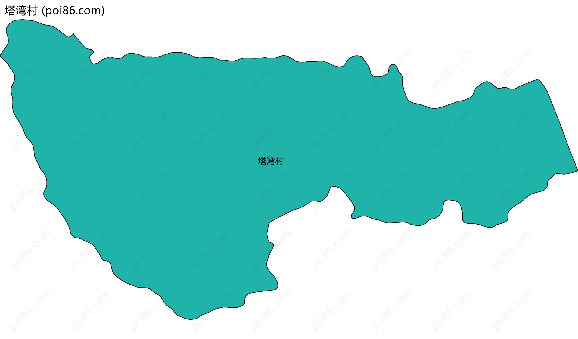 塔湾村边界地图