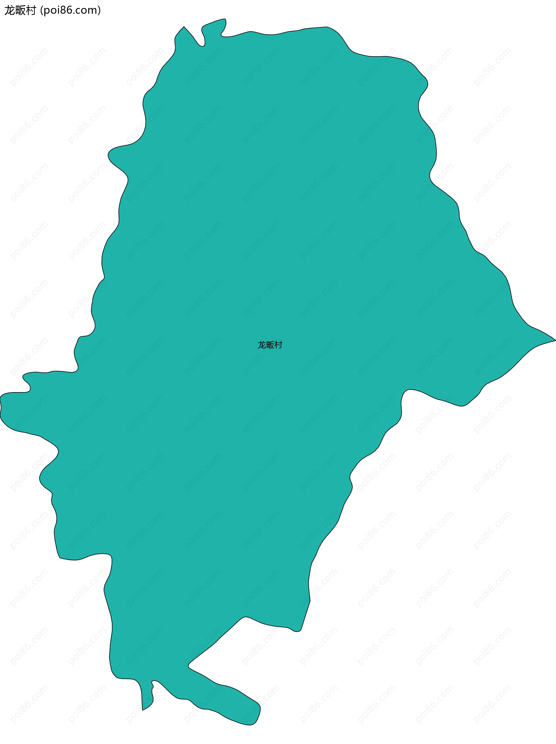 龙畈村边界地图