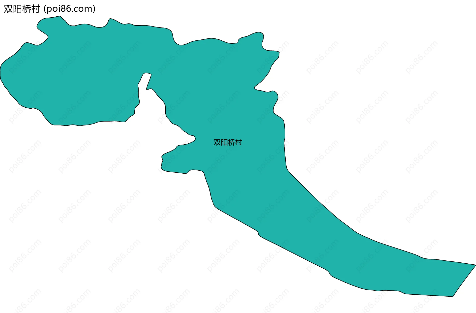 双阳桥村边界地图