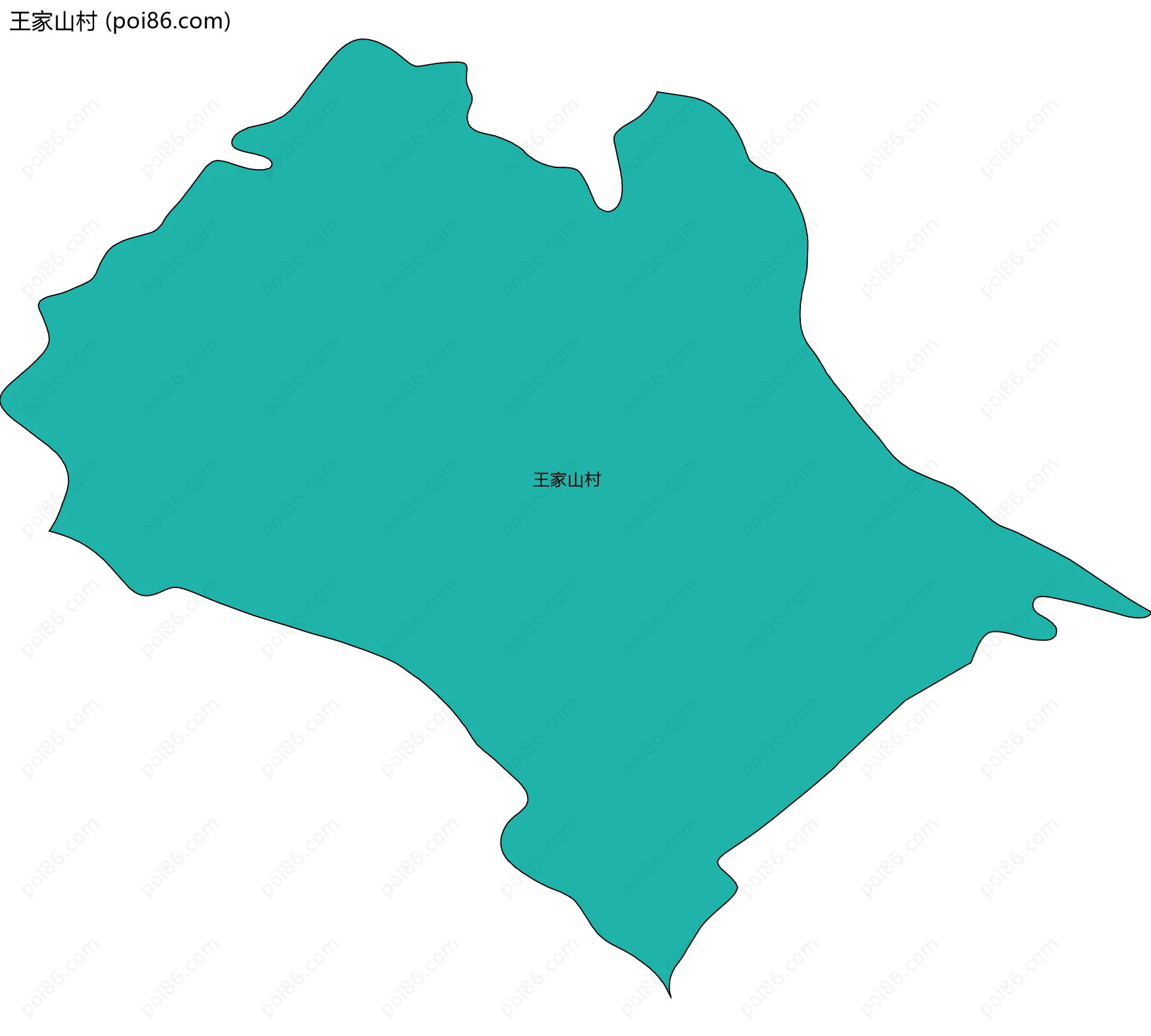 王家山村边界地图