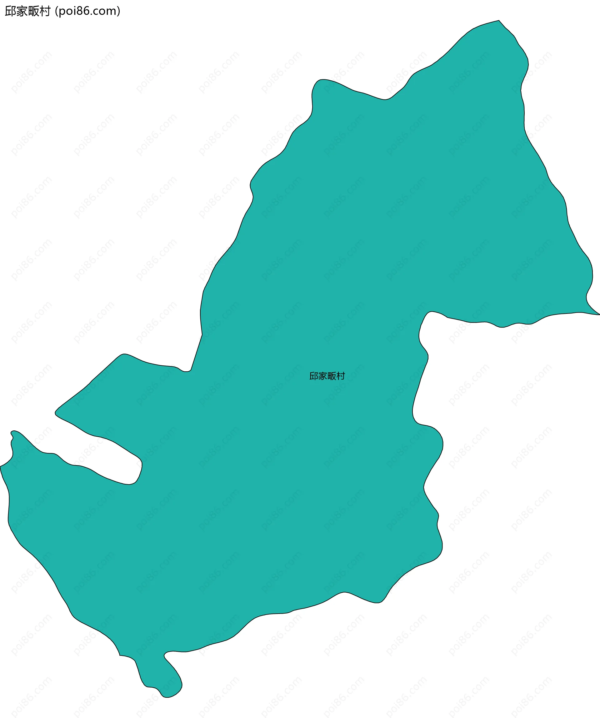 邱家畈村边界地图