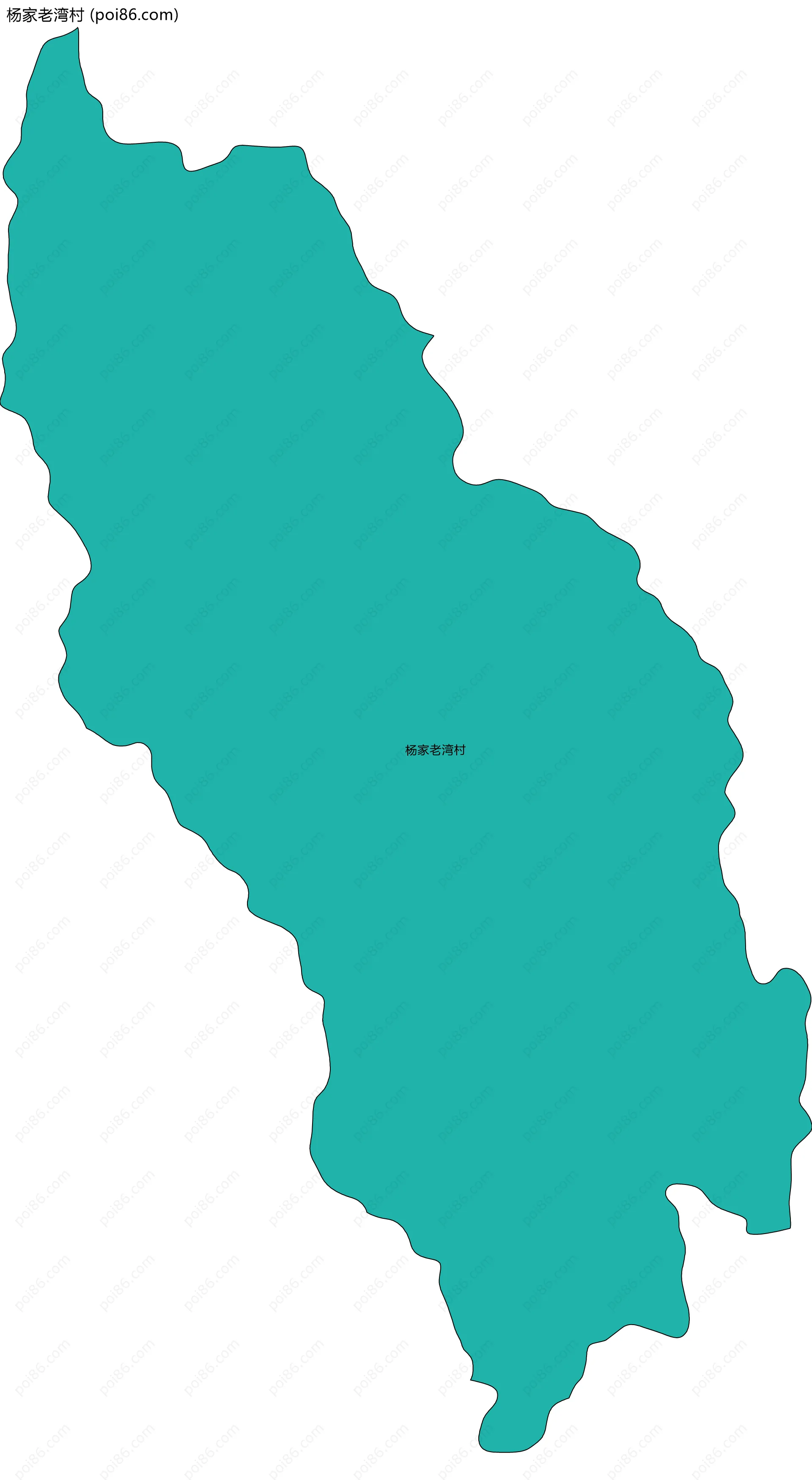 杨家老湾村边界地图